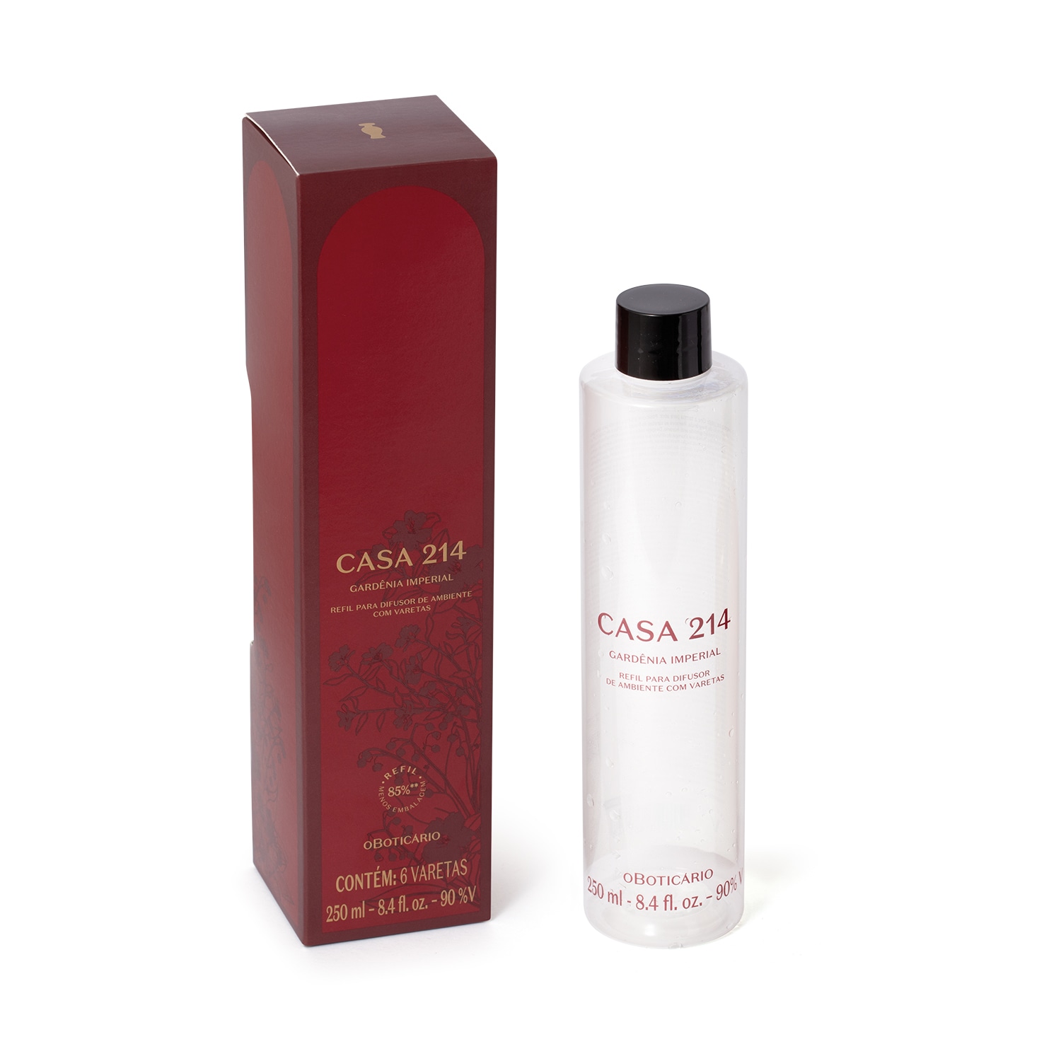 Refil Difusor de Ambiente Casa 214 Gardênia Imperial 250ml