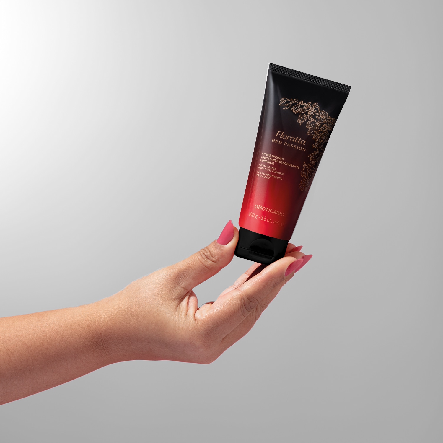 Creme Intenso Hidratante Desodorante Corporal Floratta Red Passion 100g