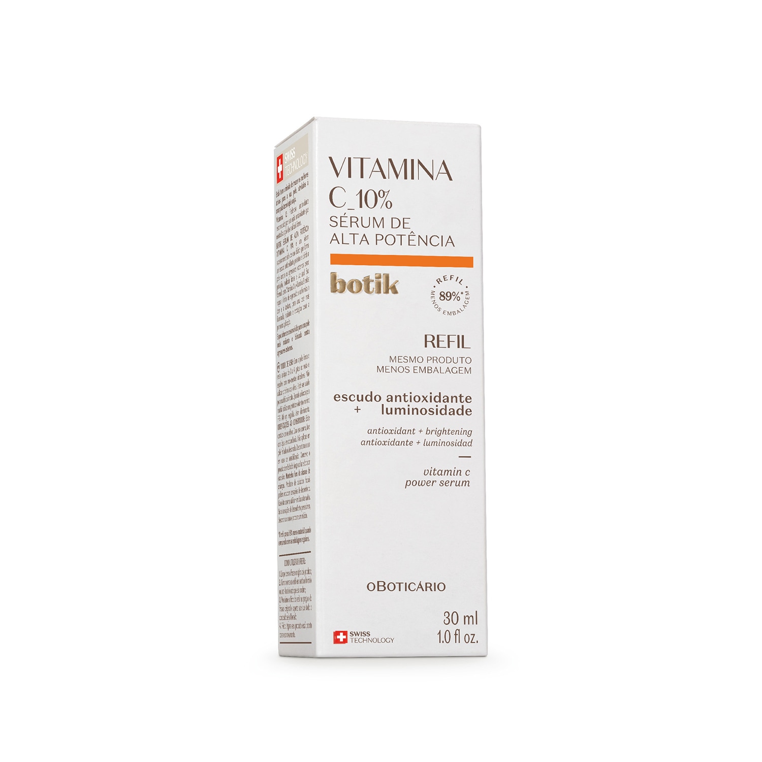 Refil Sérum de Alta Potência Vitamina C 10% Botik 30ml