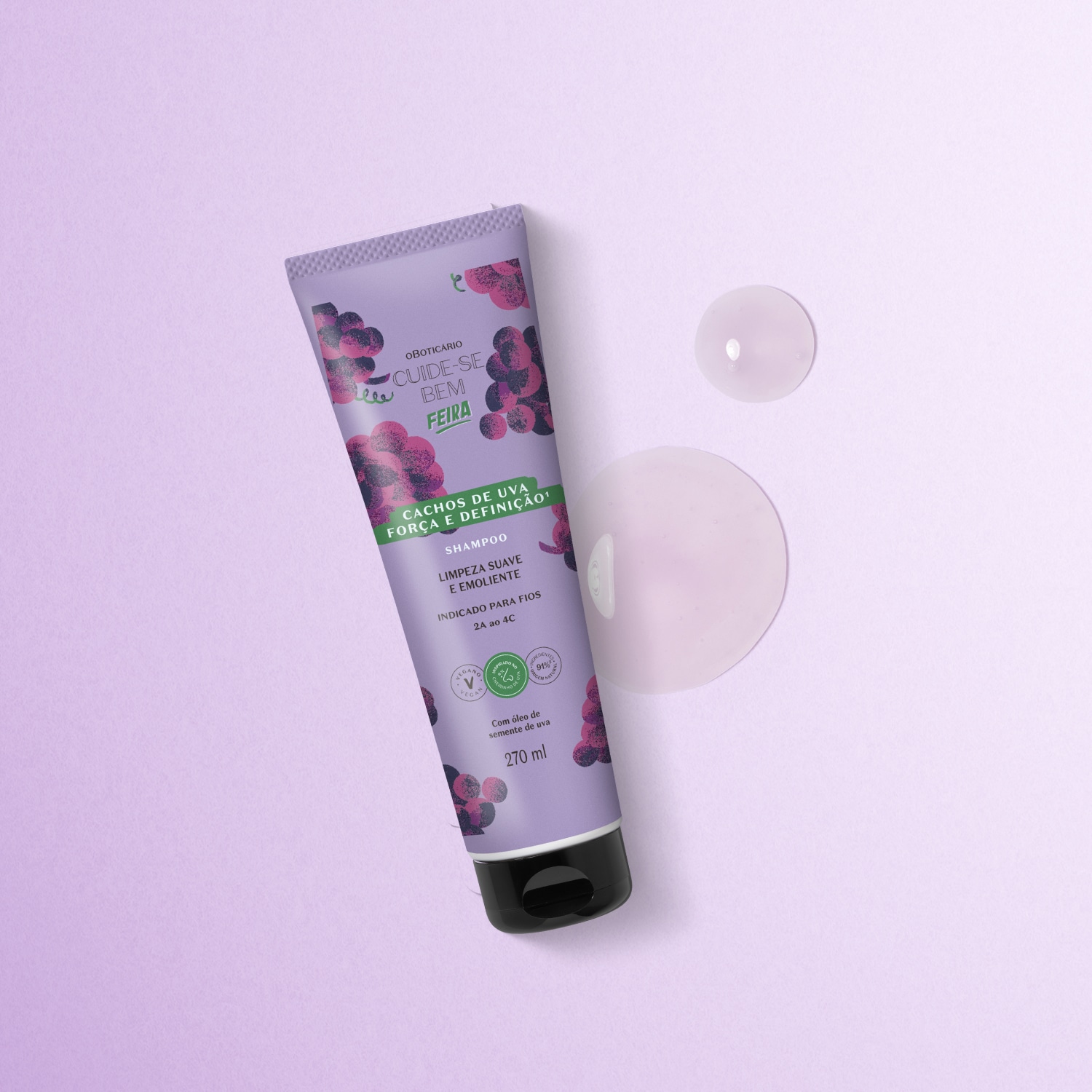 Shampoo Cuide-se Bem Feira Cachos de Uva 270ml