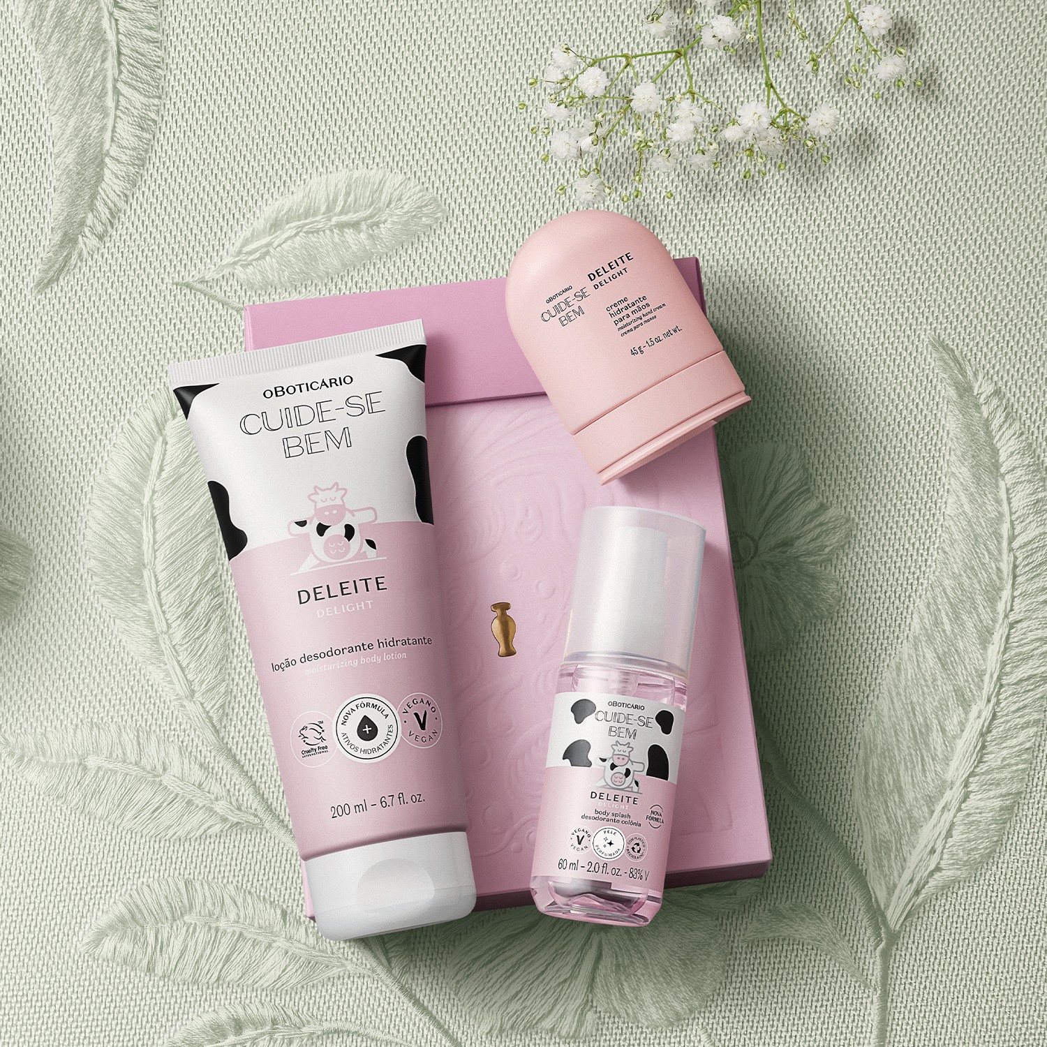 Kit Presente Cuide-se Bem Deleite (3 itens)