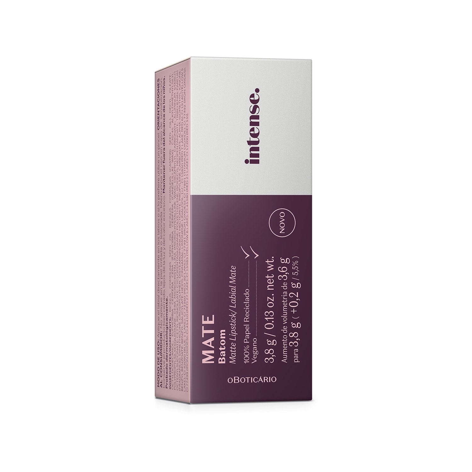 Batom Matte Vermelho 330 Intense 3,8g