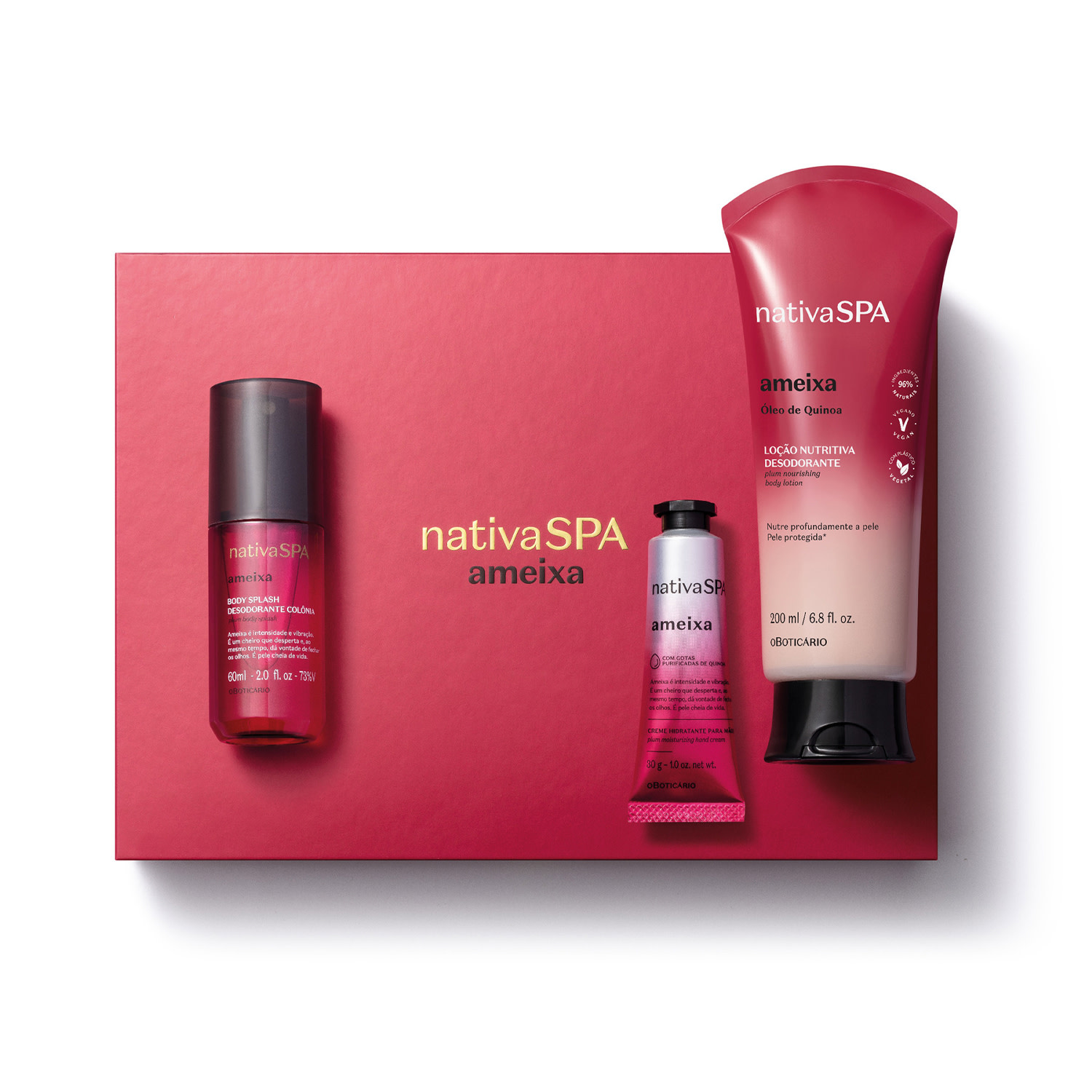 Kit Presente Especial Nativa Spa Ameixa (3 itens)