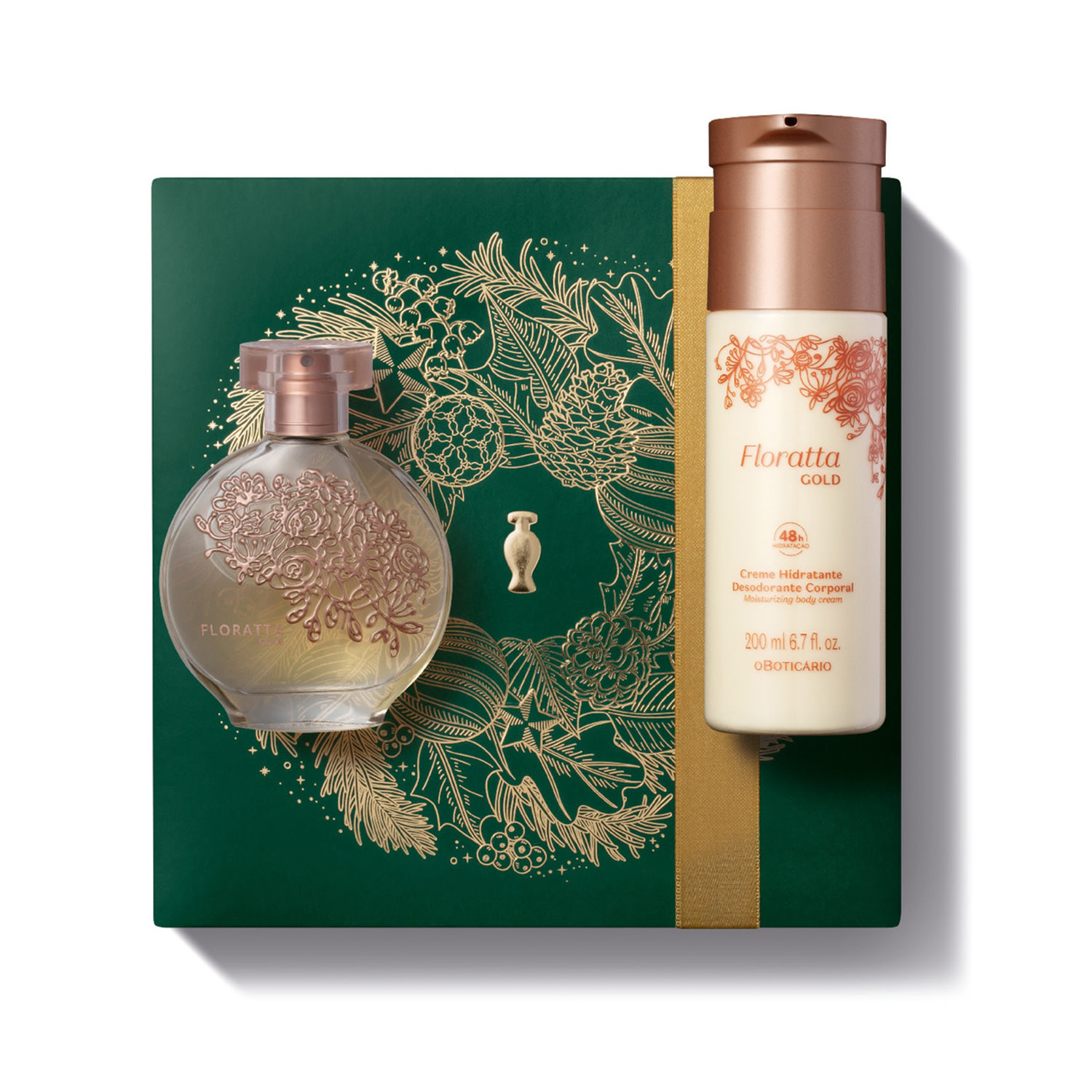 Kit Presente Natal Floratta Gold (2 itens)