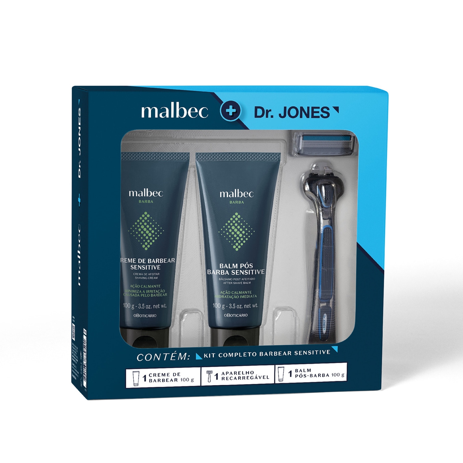 Kit Malbec Sensitive E Dr. Jones ( 3 itens)