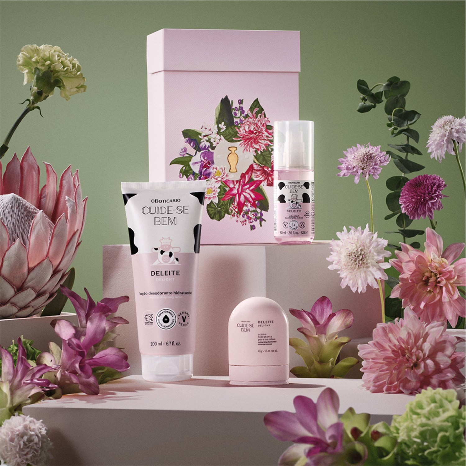 Kit Presente Dia das Mães Cuide-se Bem Deleite (3 itens)