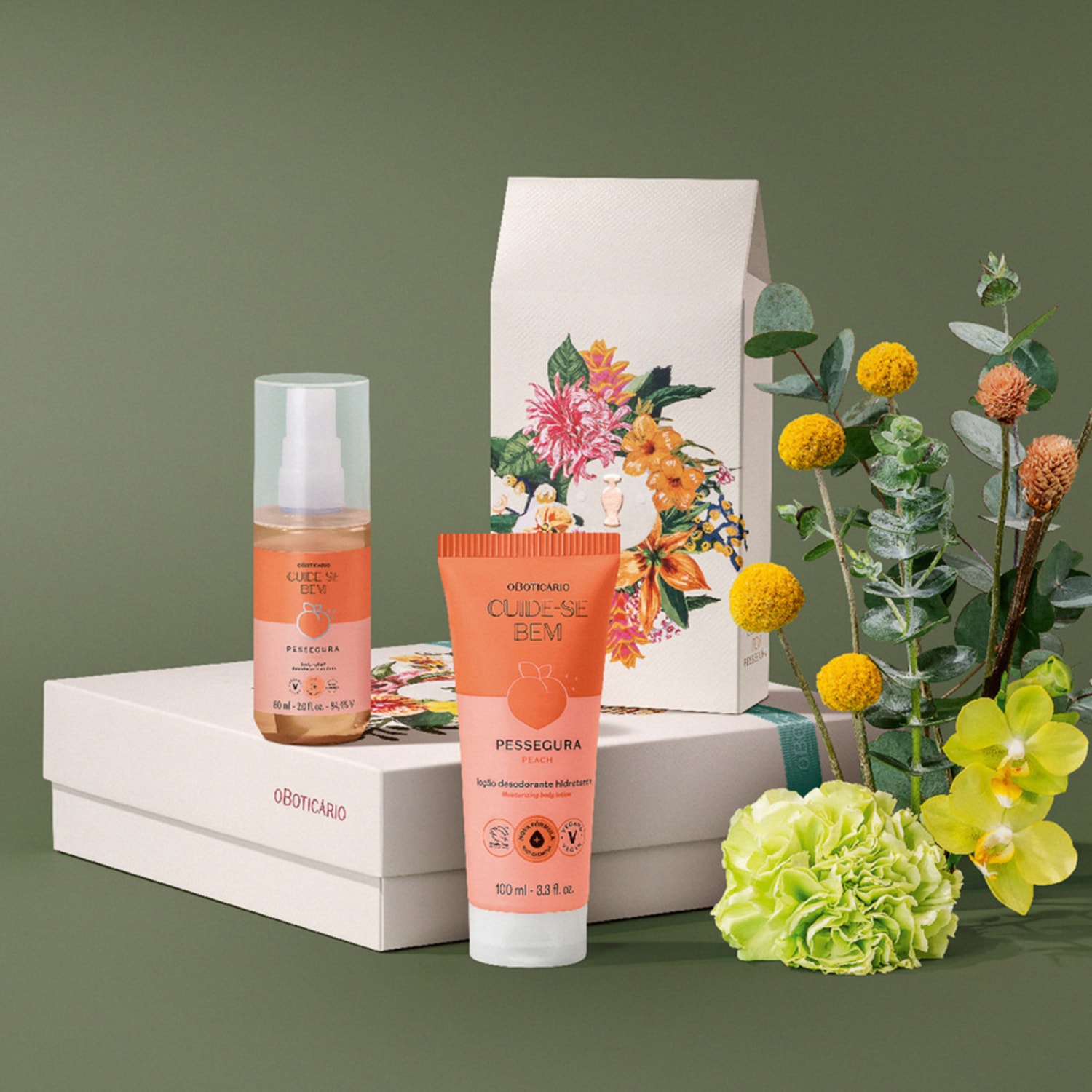 Kit Presente Dia das Mães Cuide-Se Bem Pessegura (2 itens)