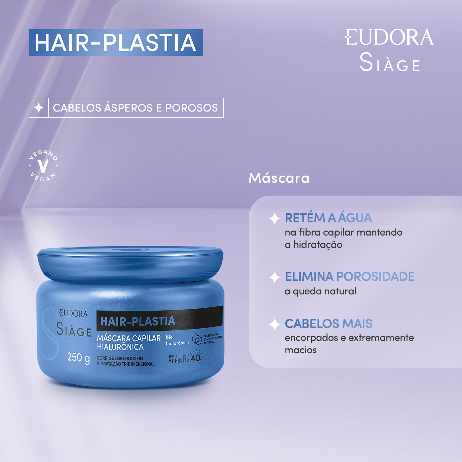 Eudora Siàge Hair-Plastia Máscara Capilar 250g 2