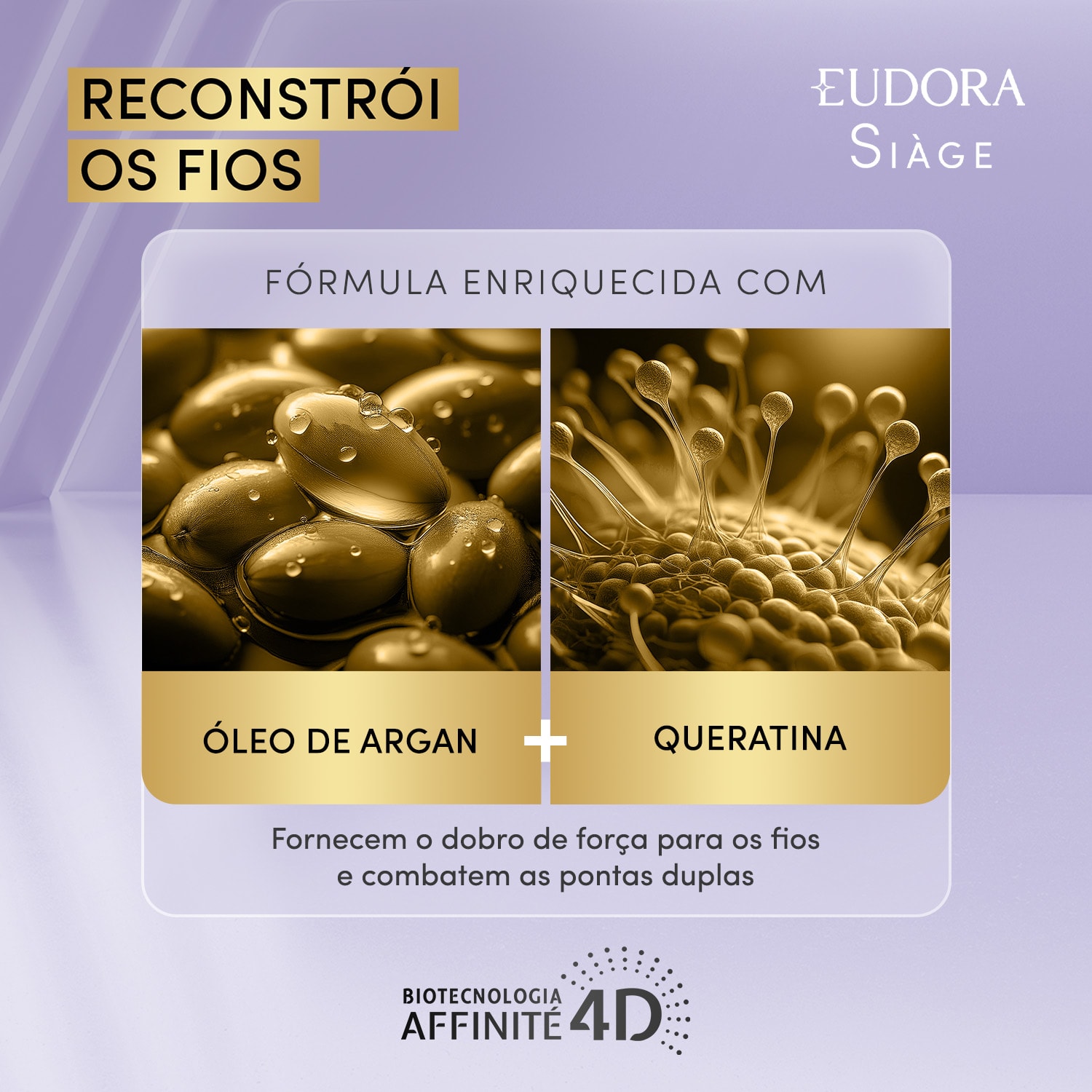 Sachet Máscara De Reconstrução Siàge Terapia dos Fios Cronograma Capilar 60ml