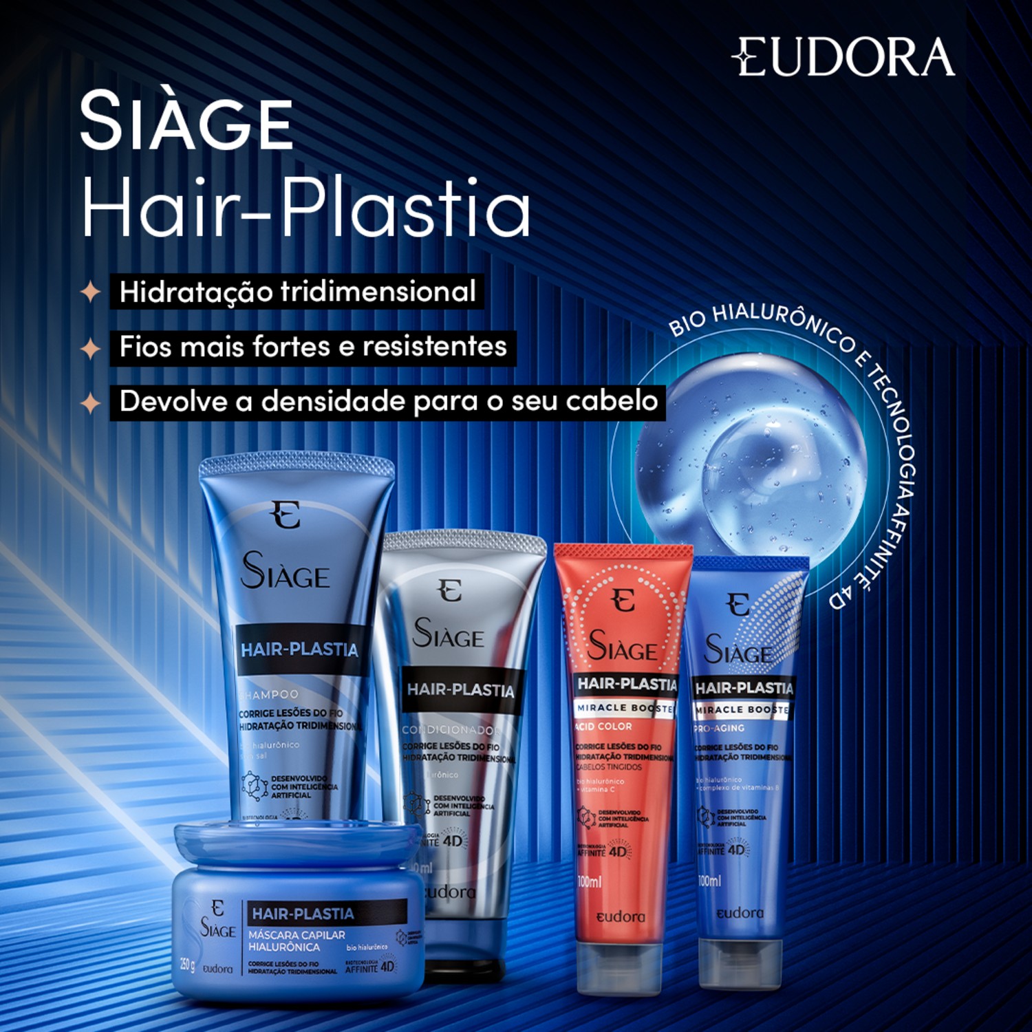 Combo Siàge Hair Plastia Shampoo + Máscara + Condicionador 3