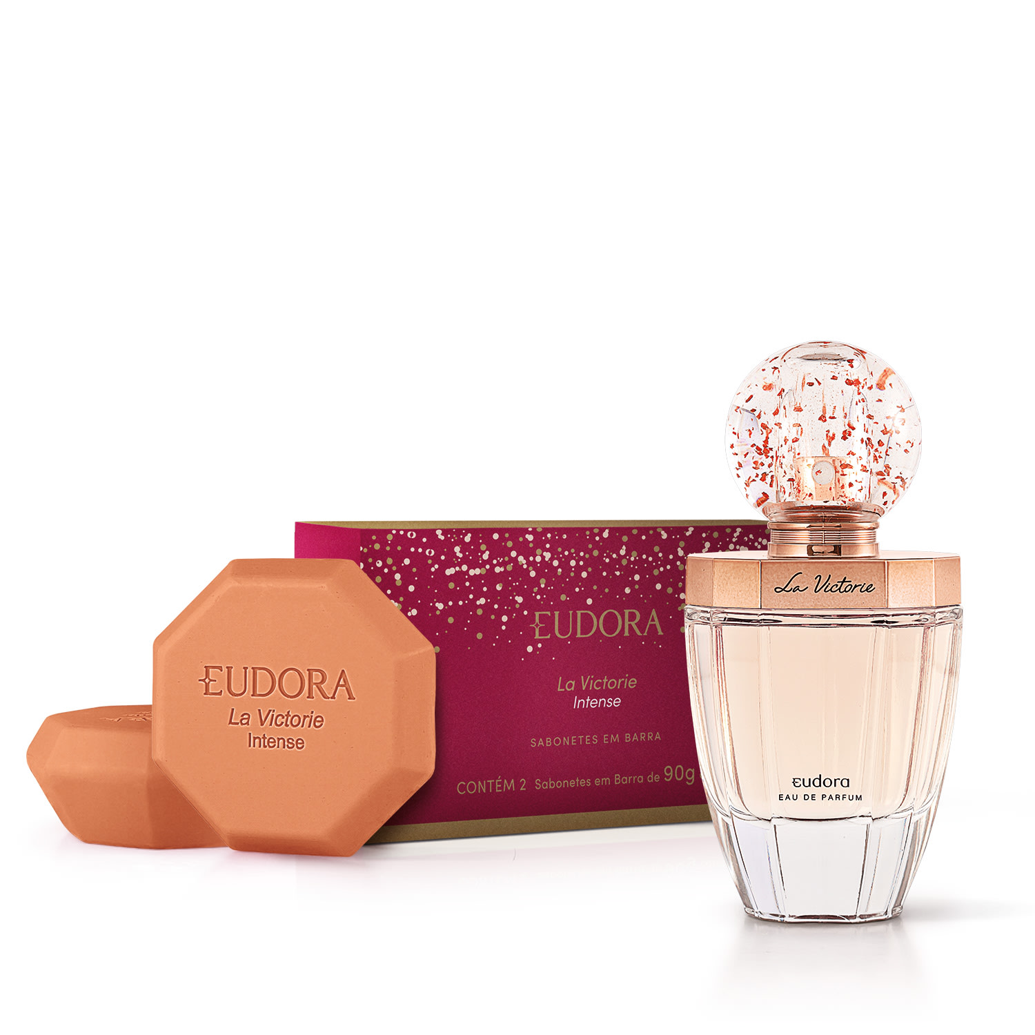 Combo La Victorie: Eau de Parfum 75ml + Sabonete em Barra 2x90g 1