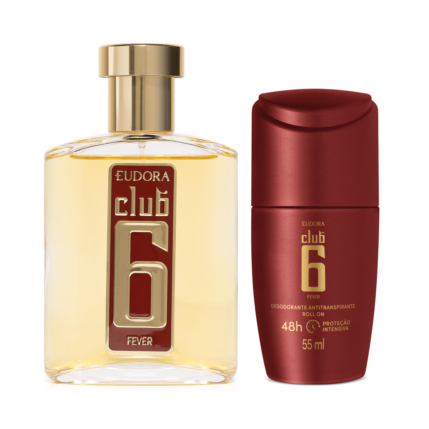 Combo Club 6 Fever: Desodorante Colônia 95ml + Desodorante Antitranspirante Roll On 55ml 1