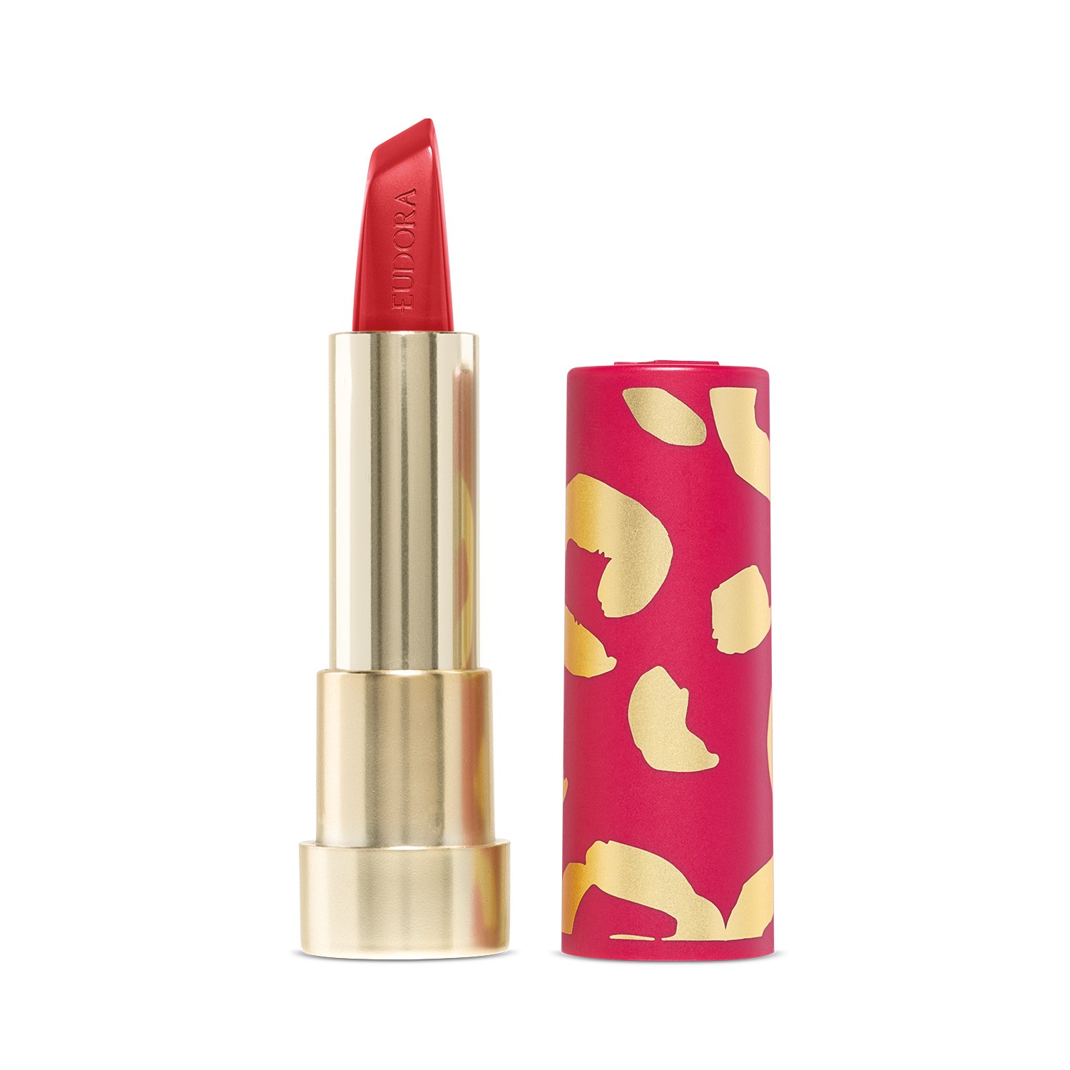 Combo Glamourosa e Corajosa: Batom Vermelho 3,4g + Case Rosa