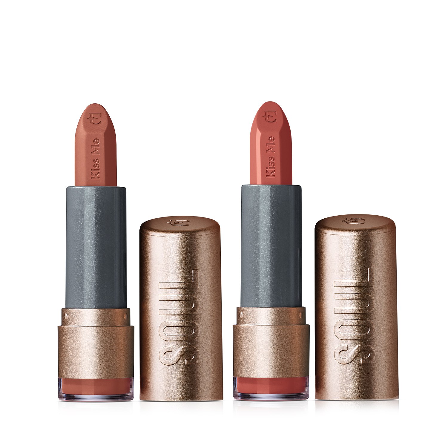 Combo Soul Kiss Me: Batom Hidratante Nude Veludo 3,7g + Batom Nude Autoral 3,7g Combo Soul Kiss Me: Batom Hidratante Nude Veludo 3,7g + Batom Nude Autoral 3,7g