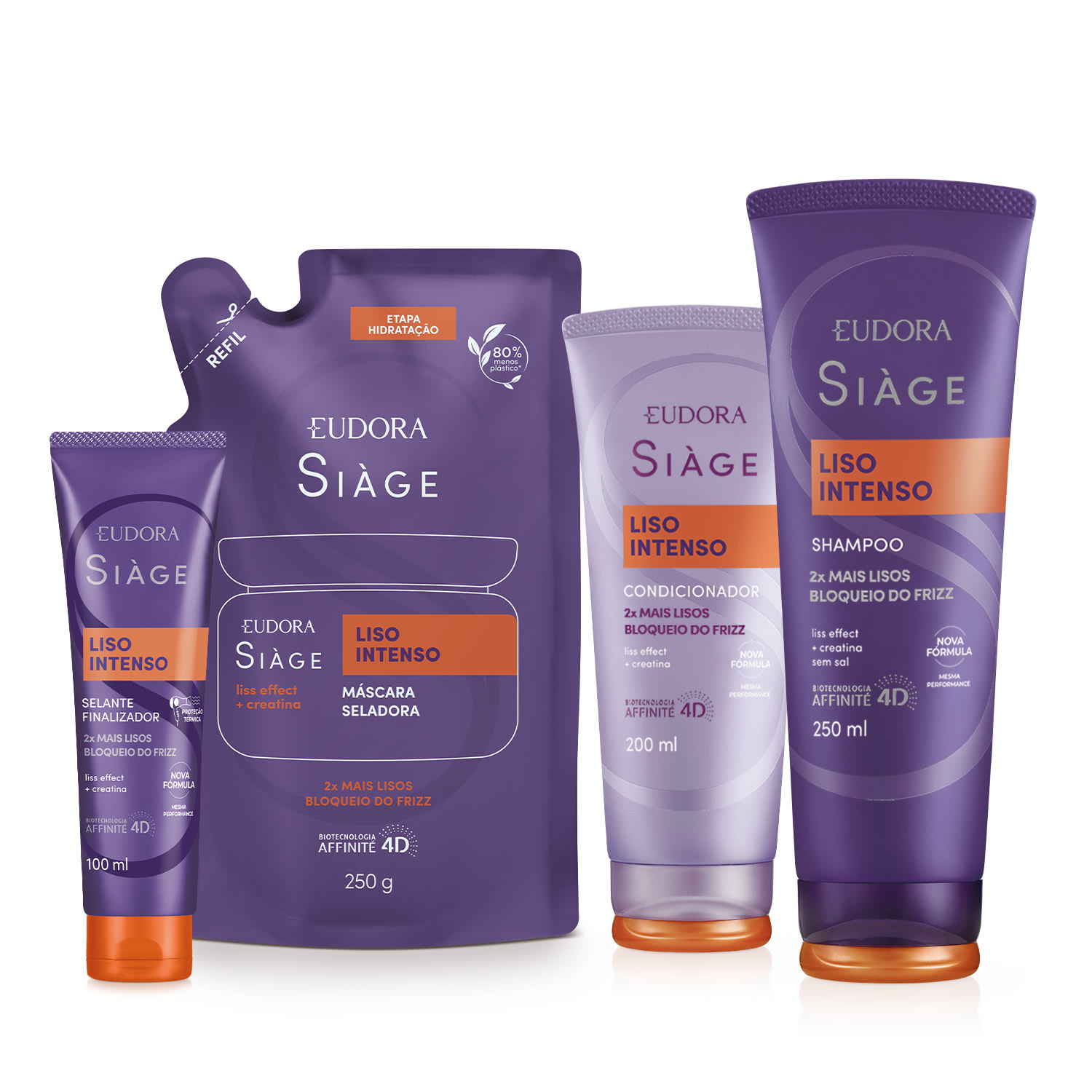 Combo Siàge Liso Intenso (4 itens) Combo Siàge Liso Intenso (4 itens)