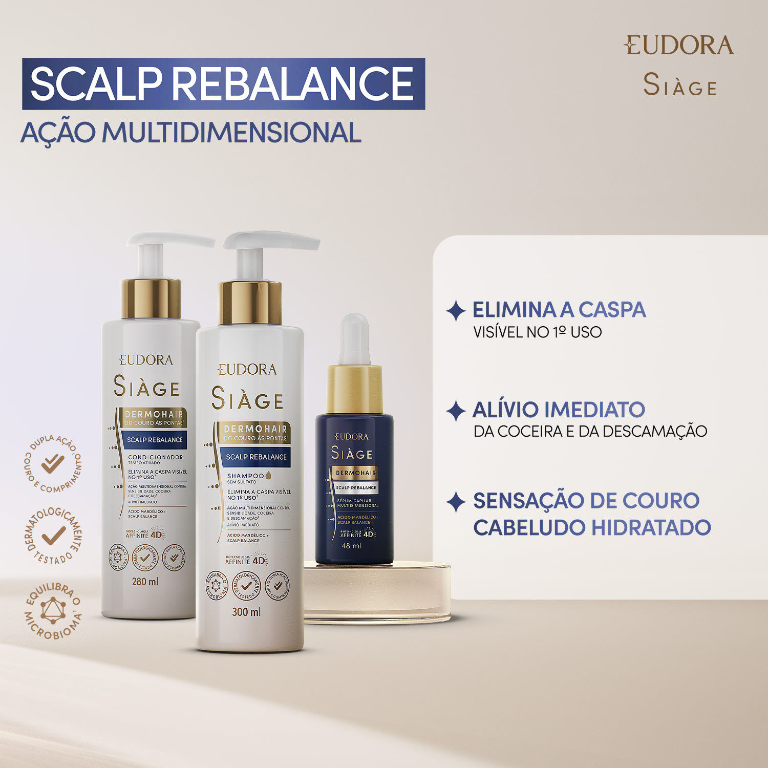 Combo Siàge Scalp Rebalance (3 itens)
