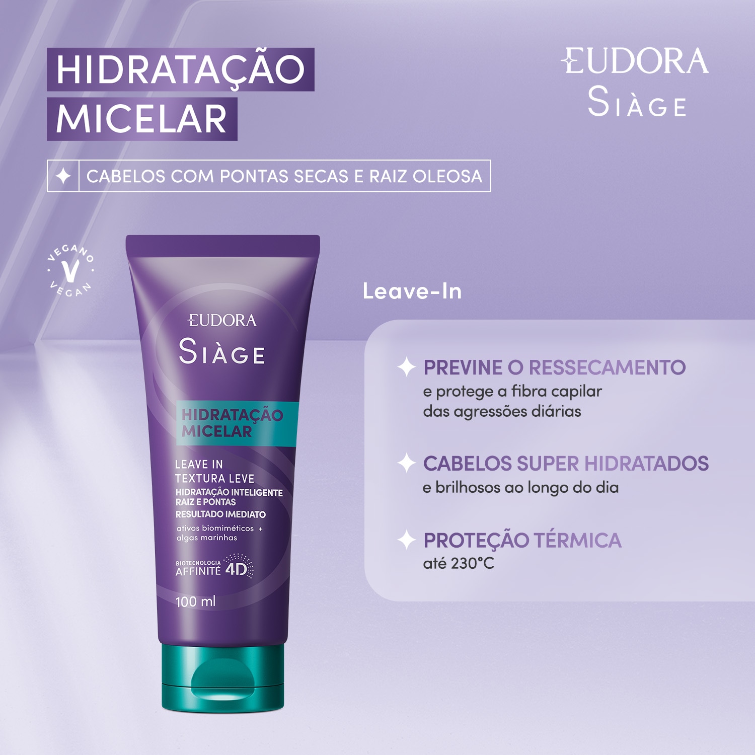 Leave-In Siàge Hidratação Micelar 100ml