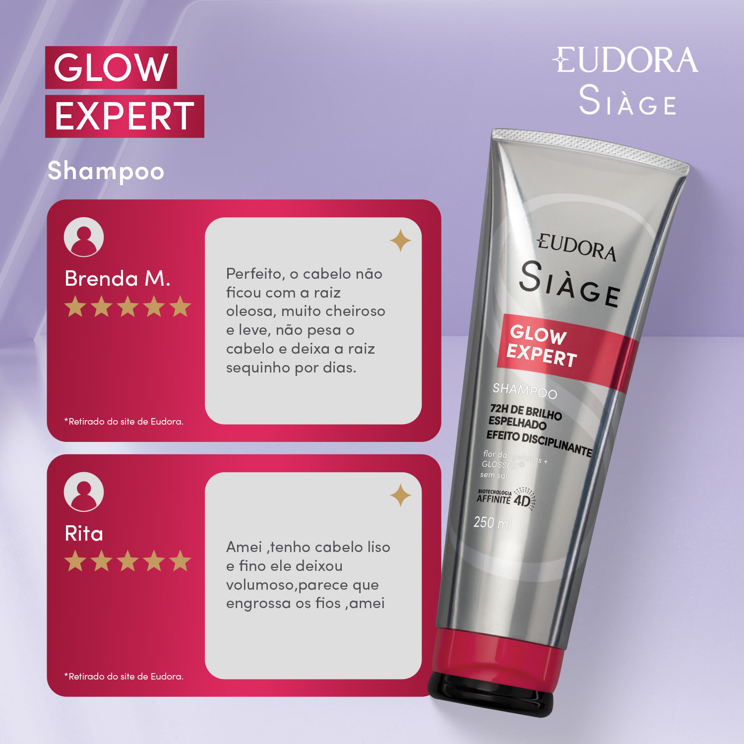Shampoo Siàge Glow Expert 250ml 4