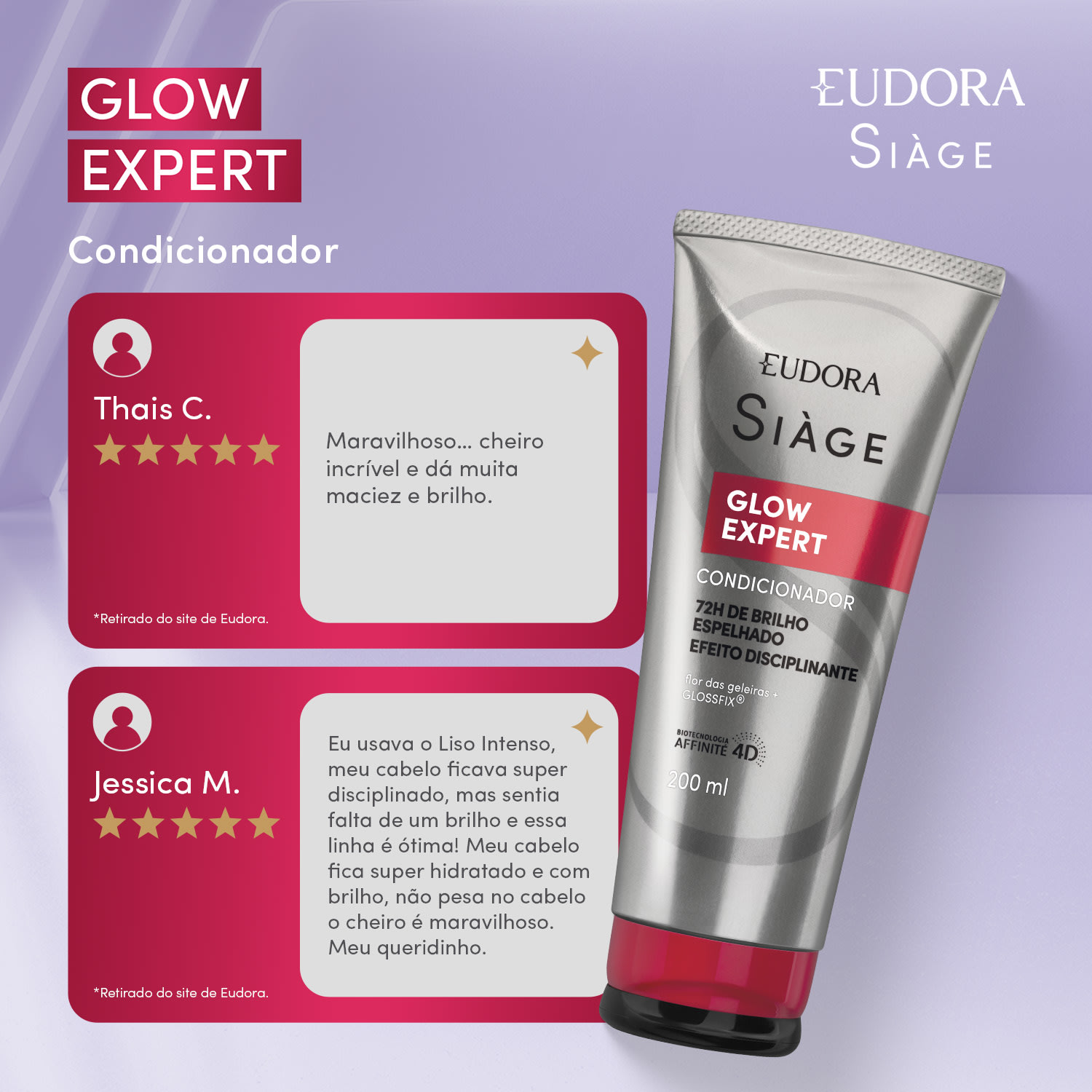 Condicionador Siàge Glow Expert 200ml 4
