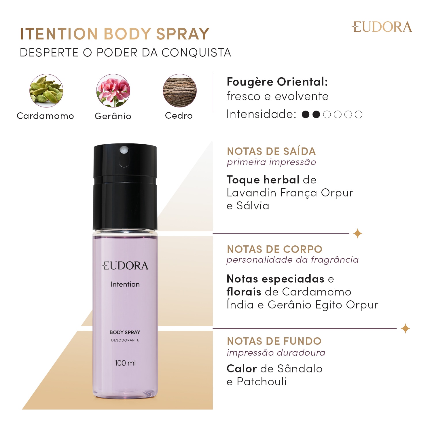 Desodorante Body Spray Intention 100ml