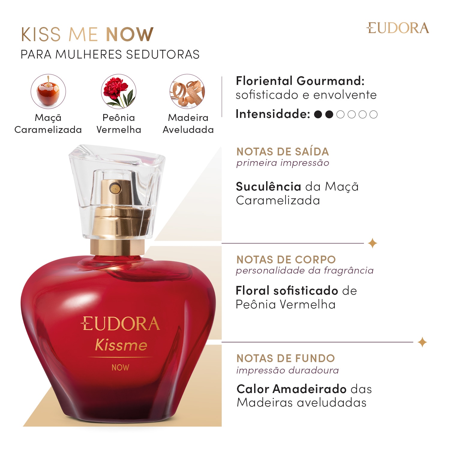Eudora Kiss Me Now Desodorante Colônia 50ml 2