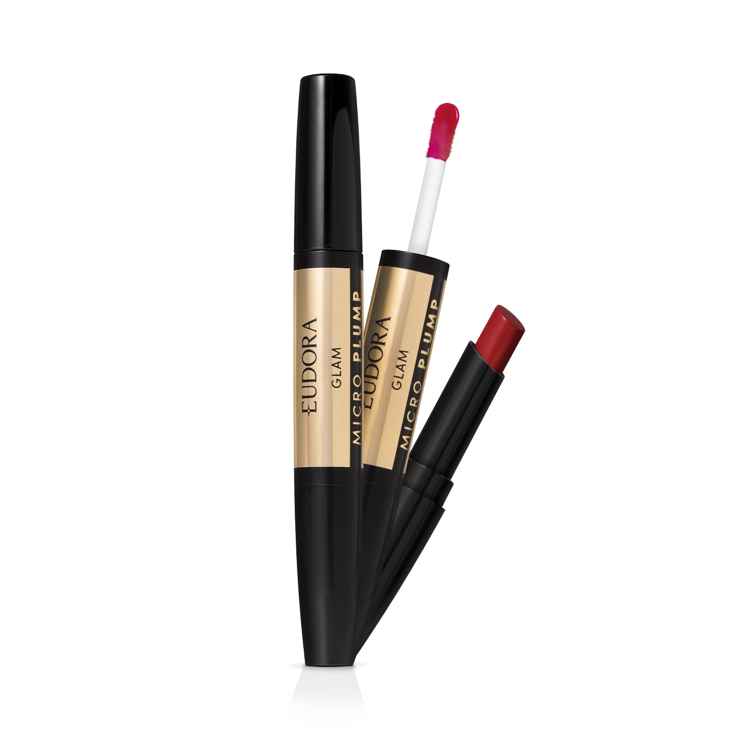Batom Duo Vermelho Único Glam Micro Plump 1,8g Batom Duo Vermelho Único Glam Micro Plump 1,8g