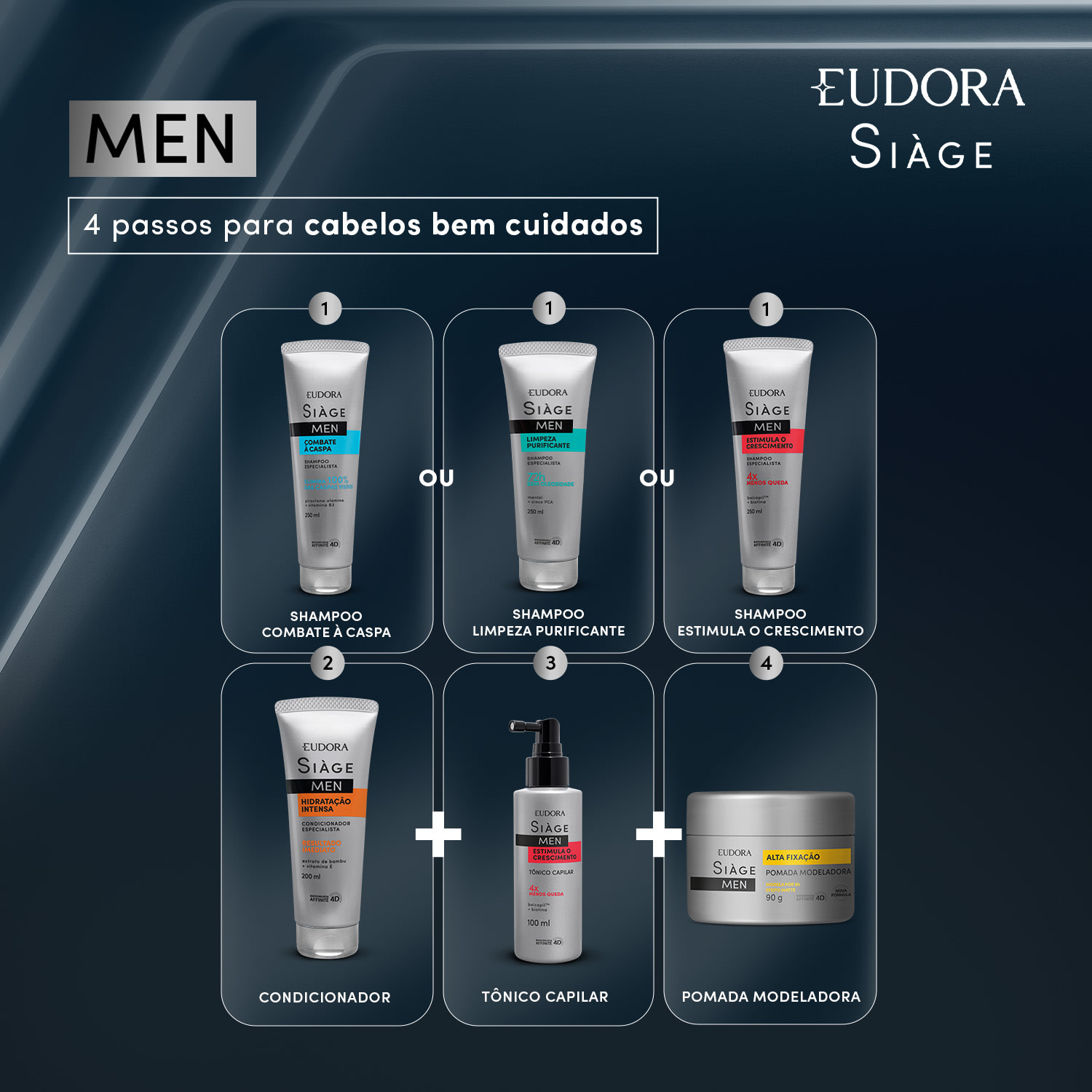 Condicionador Siàge Men Hidratação Intensa 200ml