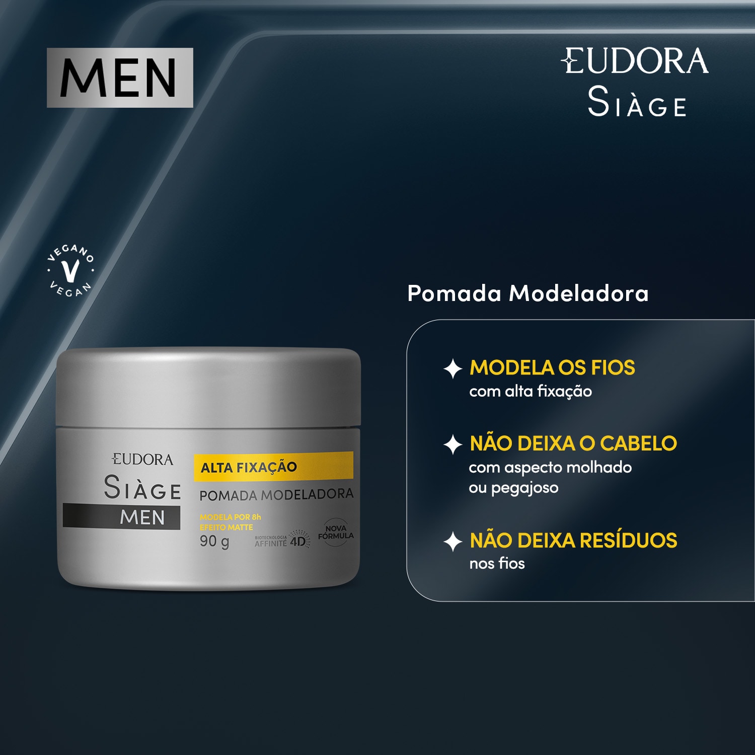 Pomada Modeladora Siàge Men 90g