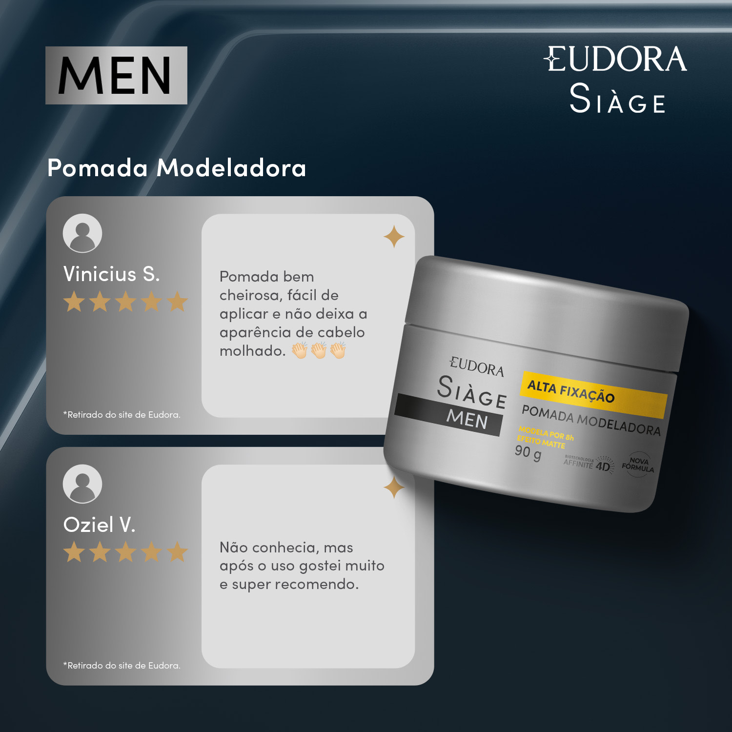 Pomada Modeladora Siàge Men 90g