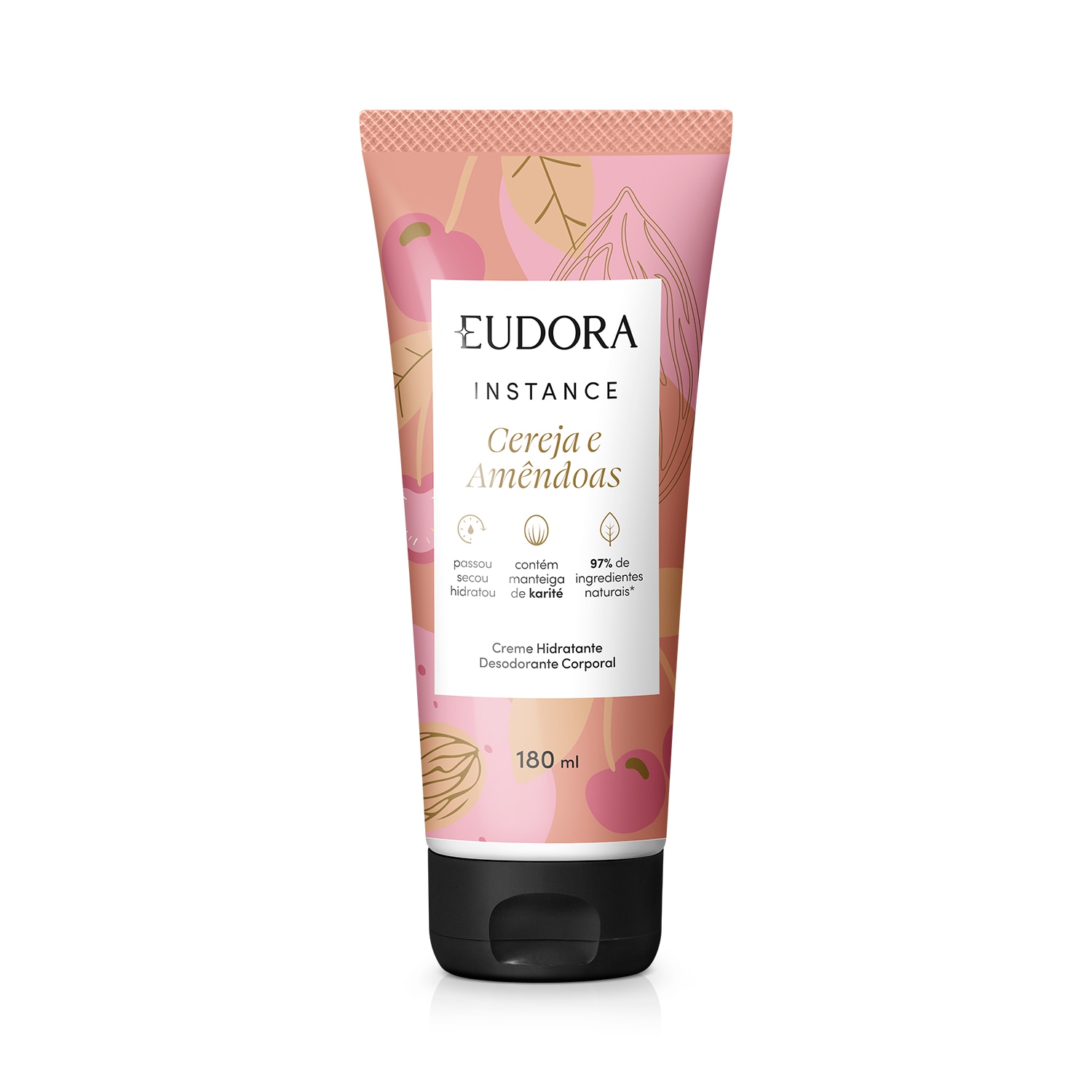 Creme Hidratante Desodorante Corporal Instance Cereja e Amêndoas 180ml Creme Hidratante Desodorante Corporal Instance Cereja e Amêndoas 180ml