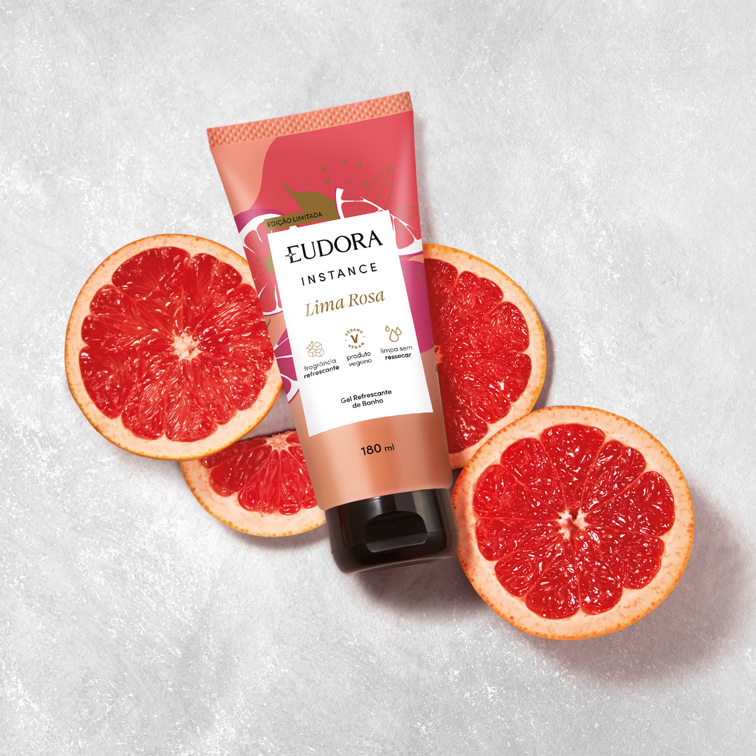 Gel Refrescante de Banho Instance Lima Rosa 180ml 3