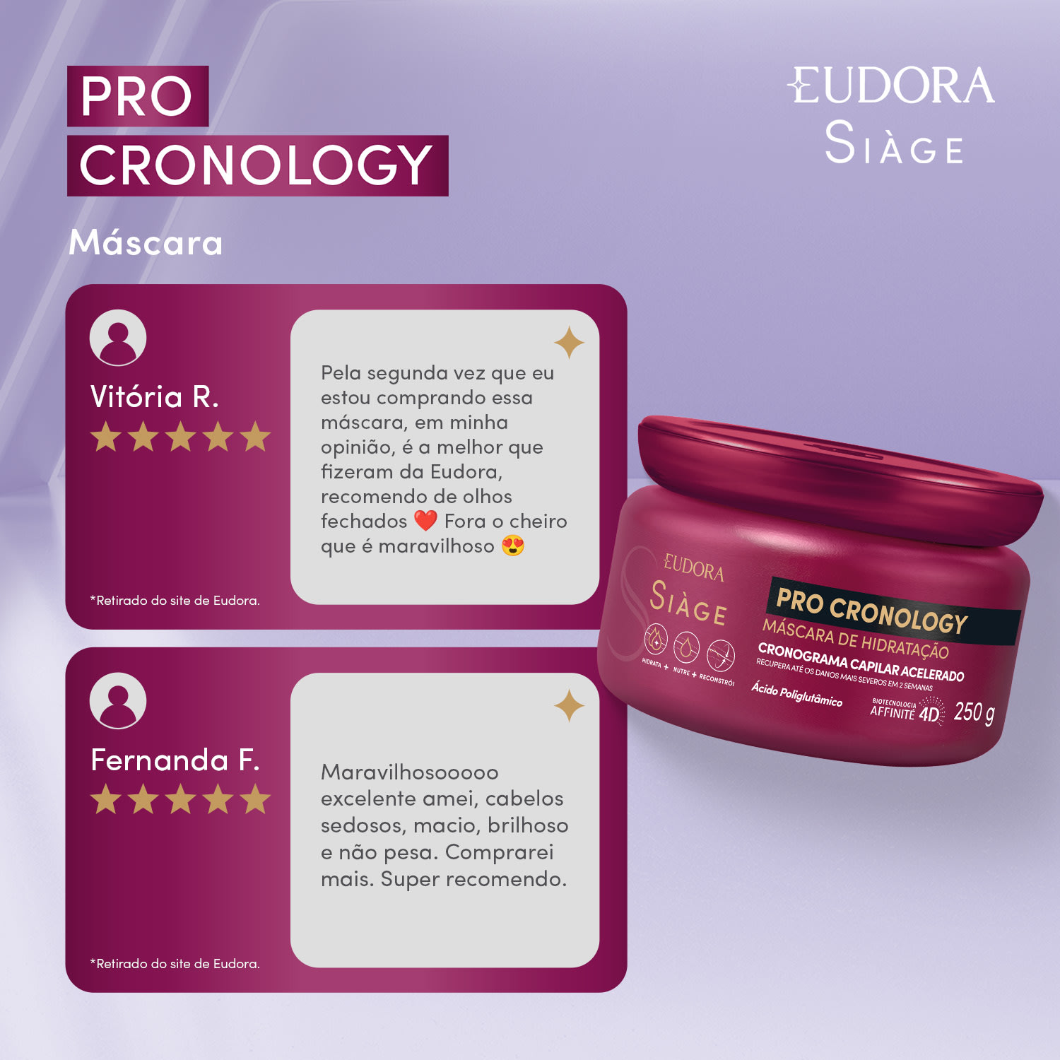 Máscara de Hidratação Siàge Pro Cronology 250g 4
