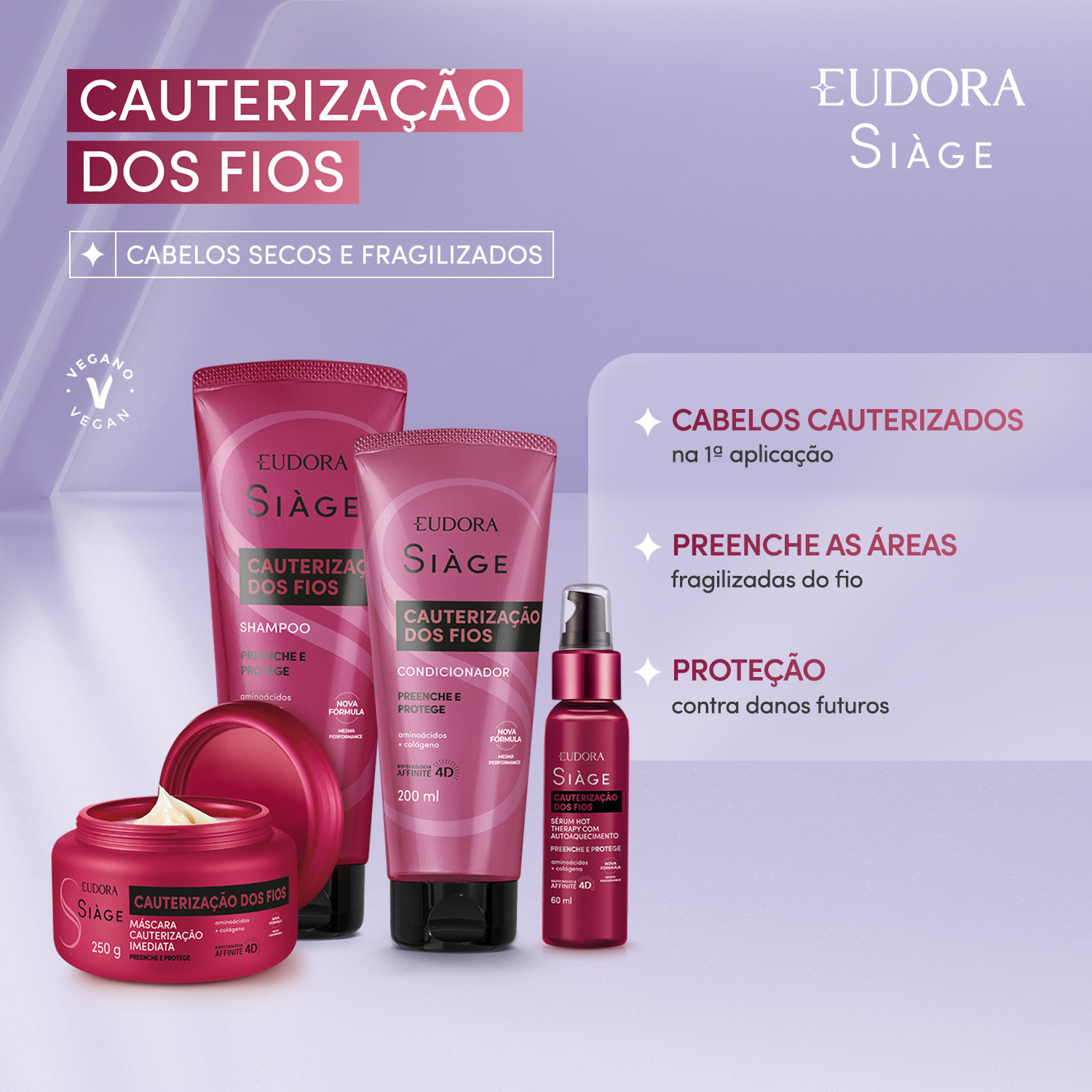Shampoo Siàge Cauterização dos Fios 250ml