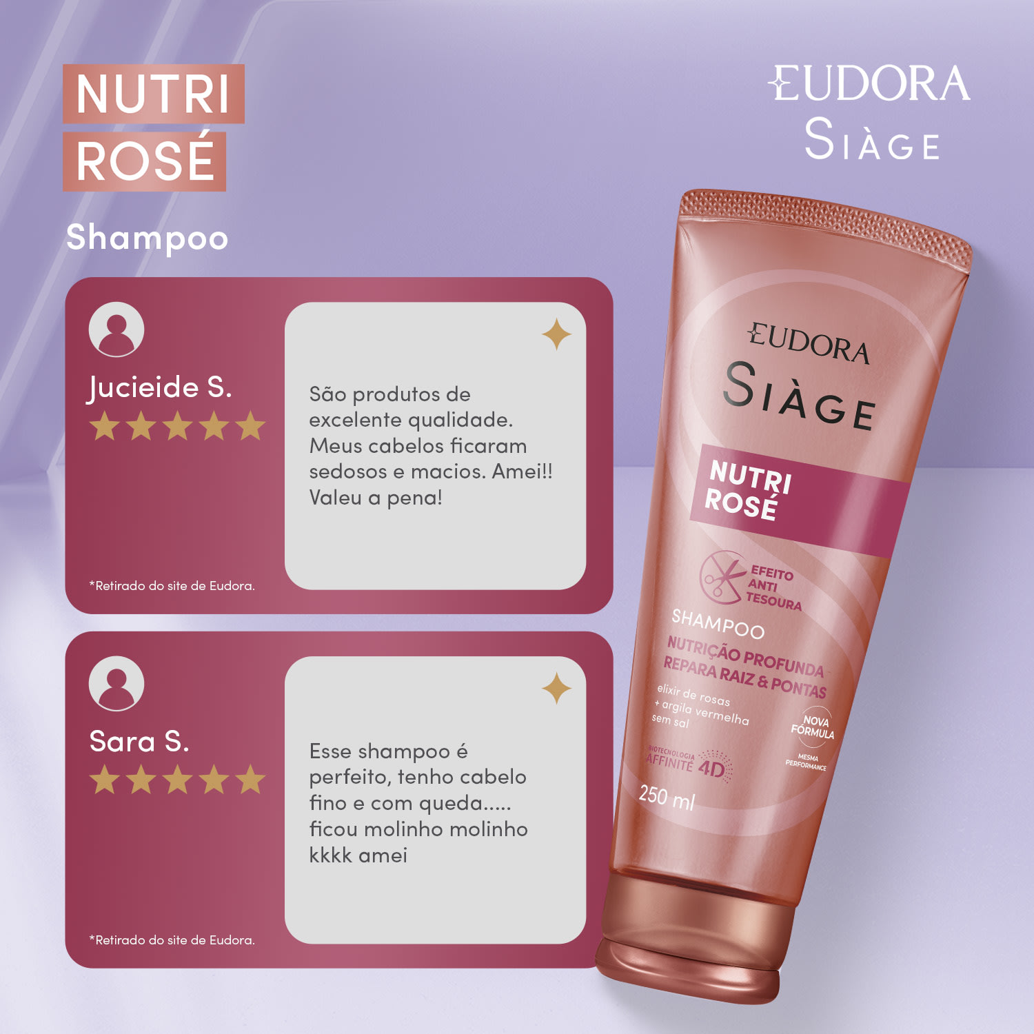 Shampoo Siàge Nutri Rosé 250ml 3