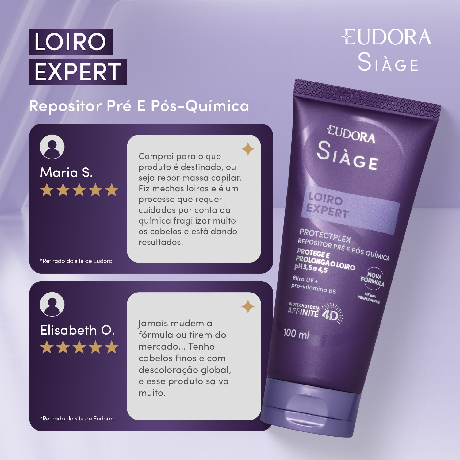 Repositor Pré e Pós-Química Siàge Loiro Expert 100ml