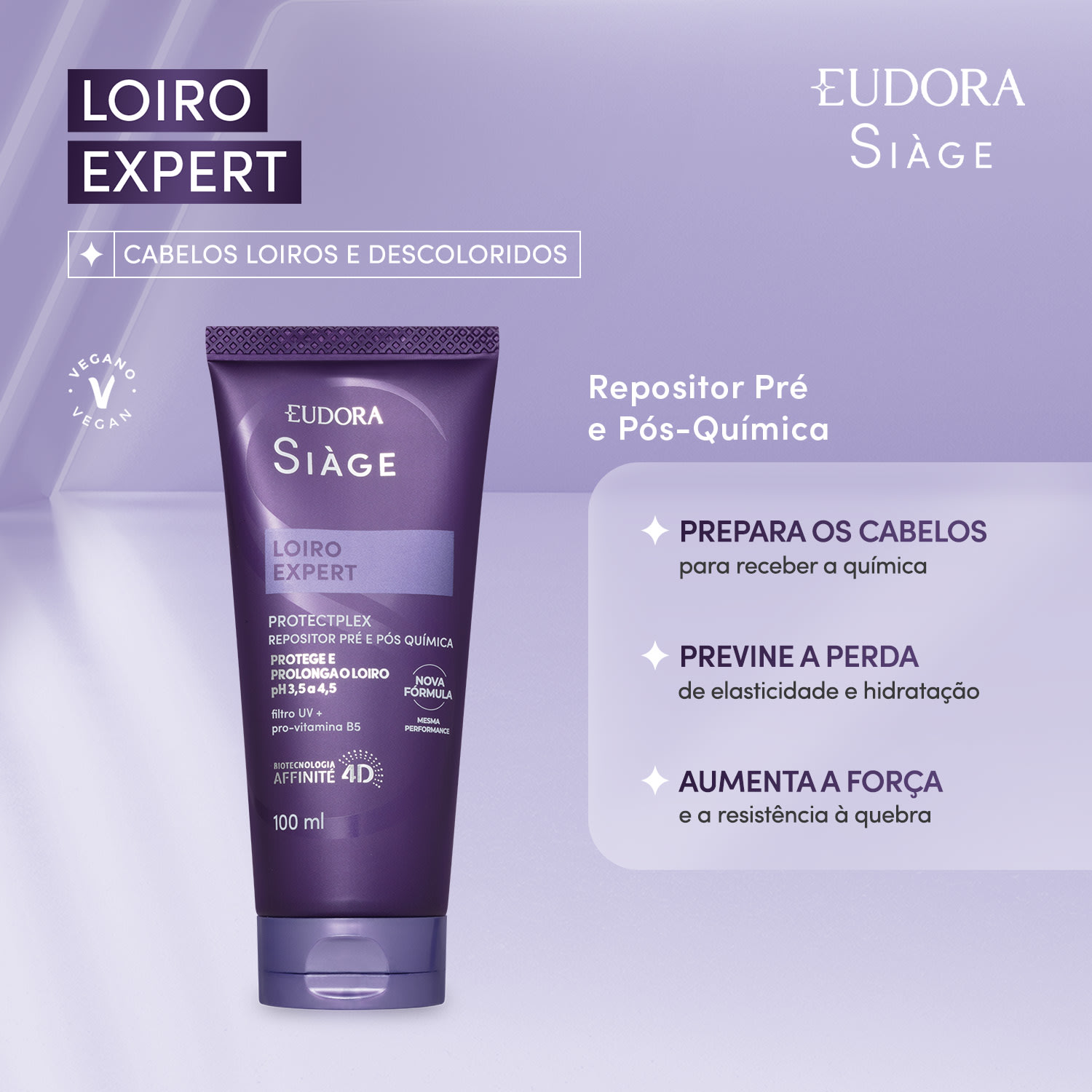 Repositor Pré e Pós-Química Siàge Loiro Expert 100ml