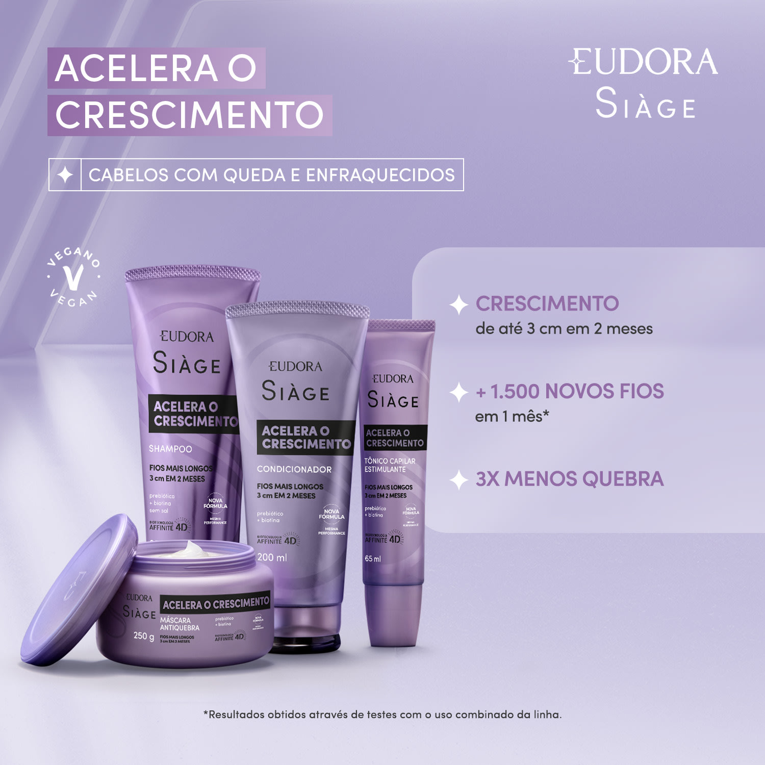 Shampoo Siàge Acelera O Crescimento 250ml 6