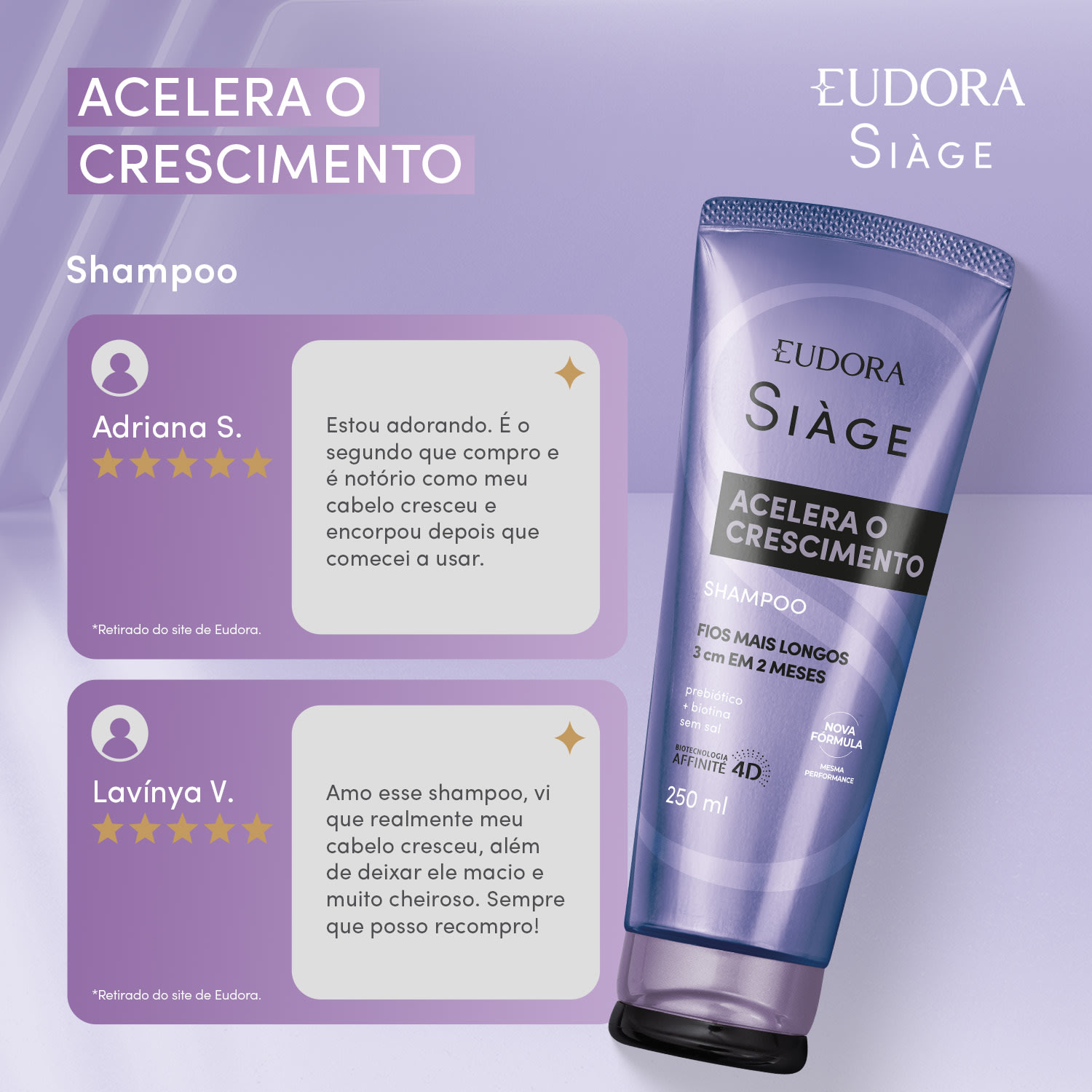 Shampoo Siàge Acelera O Crescimento 250ml 4