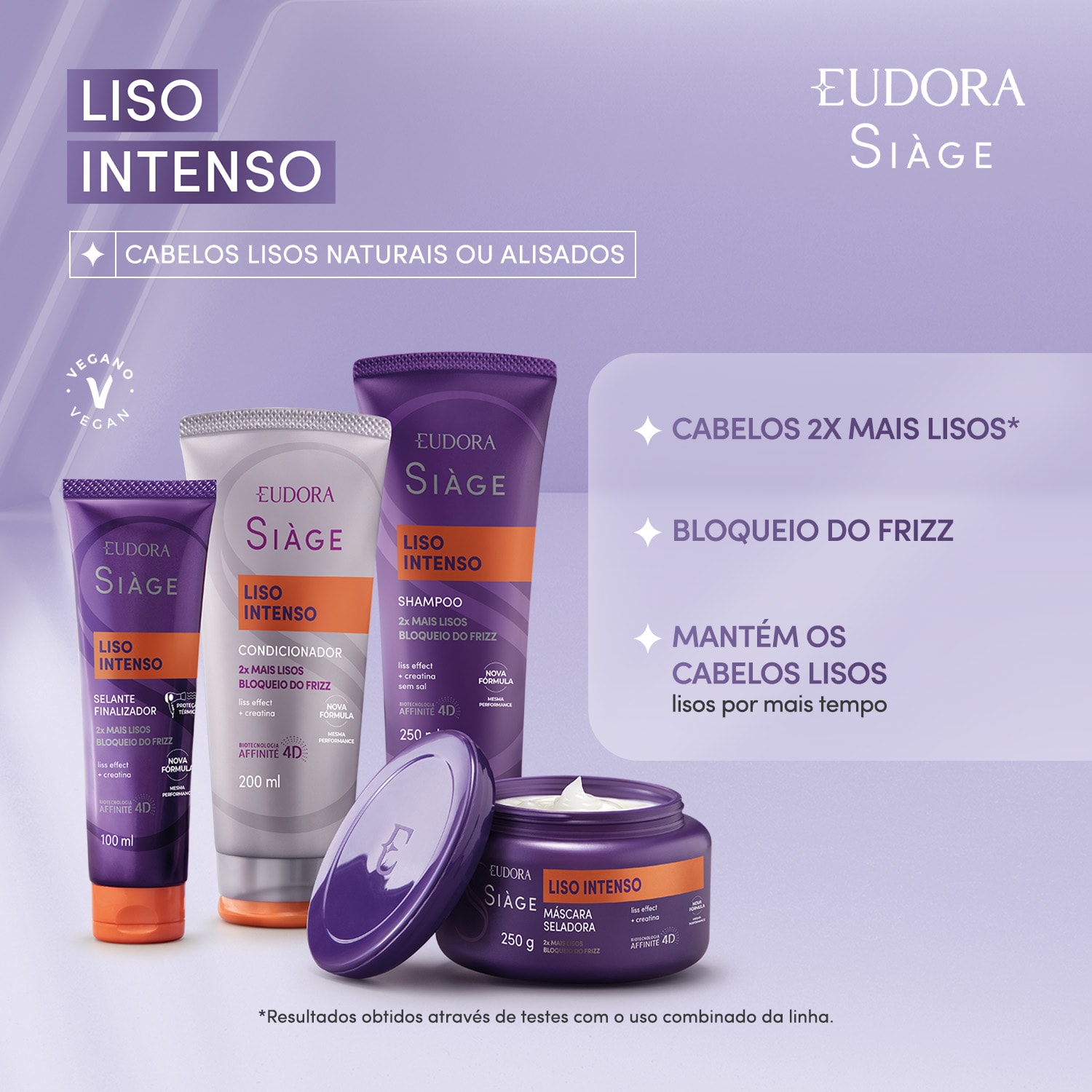 Leave-In Capilar Selante Finalizador Siàge Liso Intenso 100ml