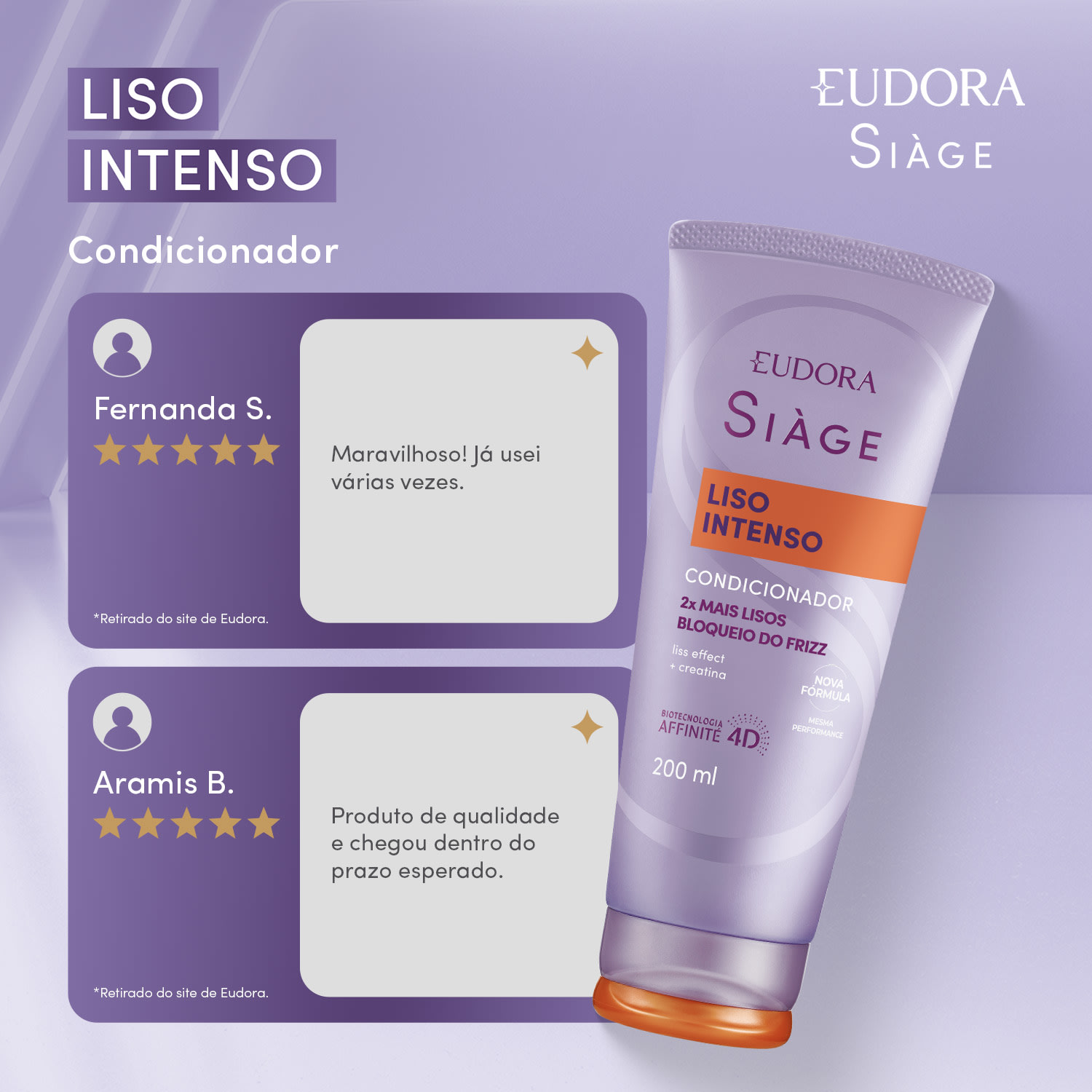 Condicionador Siàge Liso Intenso 200ml