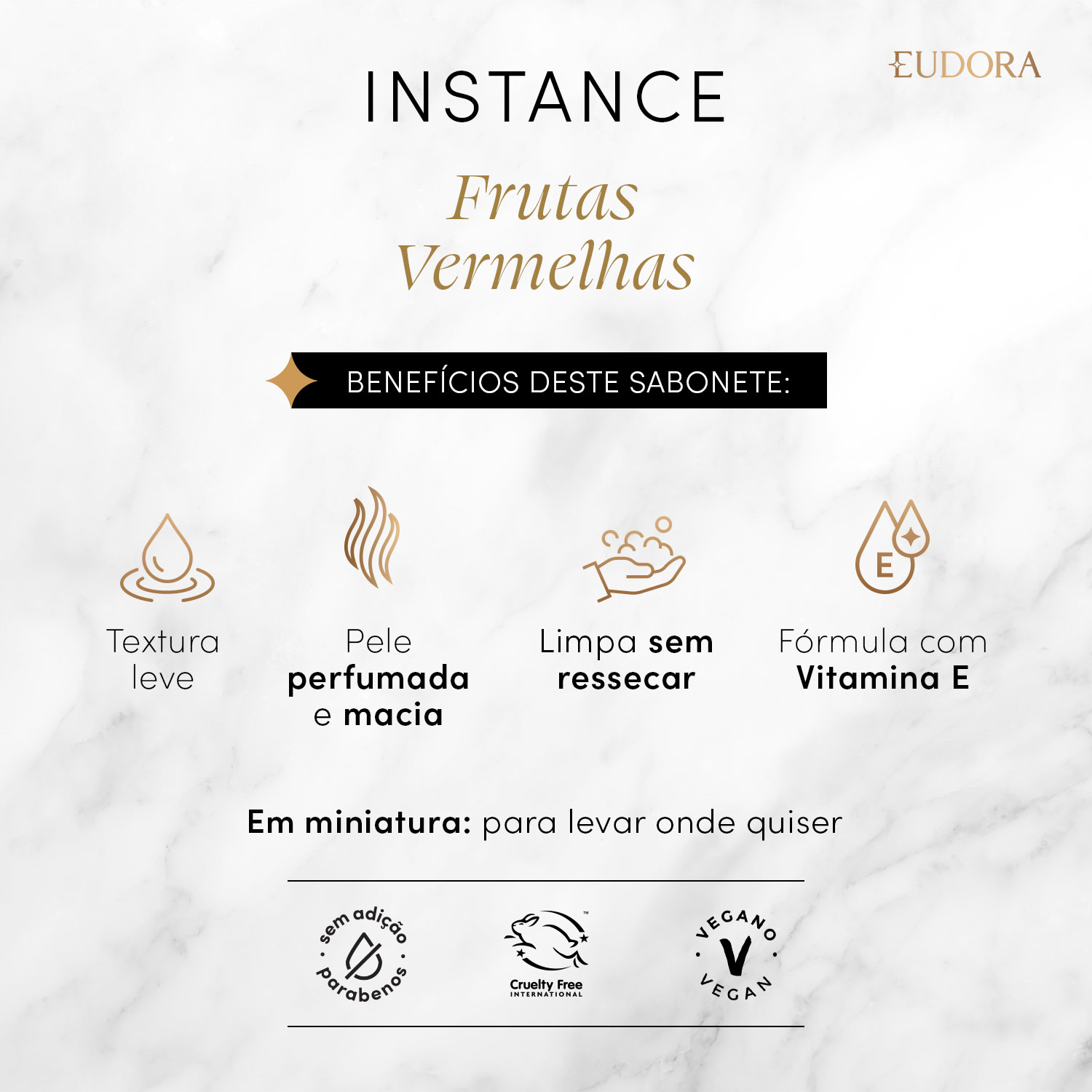 Sabonete Líquido Perfumado Instance Frutas Vermelhas 75ml