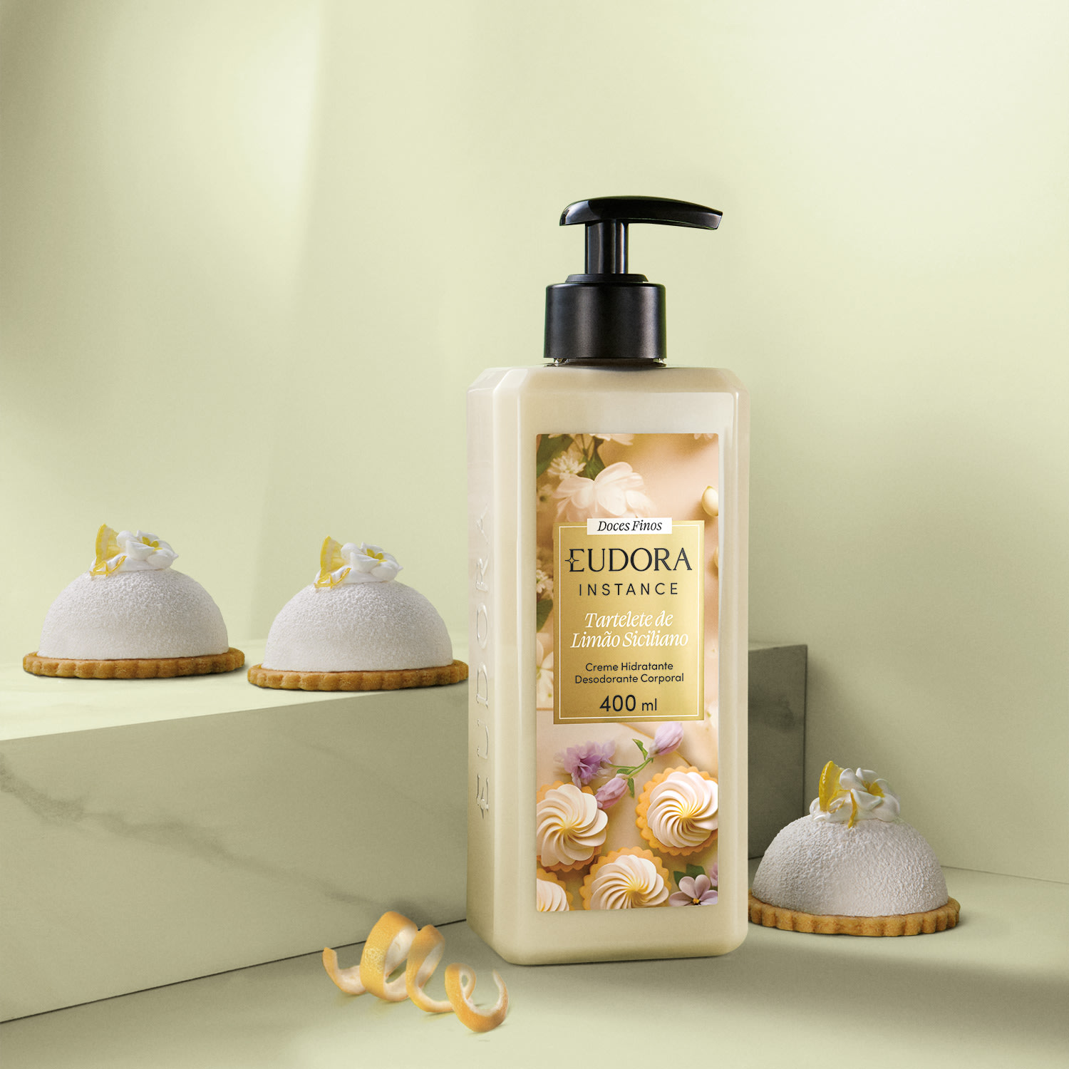 Creme Hidratante Desodorante Corporal Instance Tartelete de Limão Siciliano 400ml