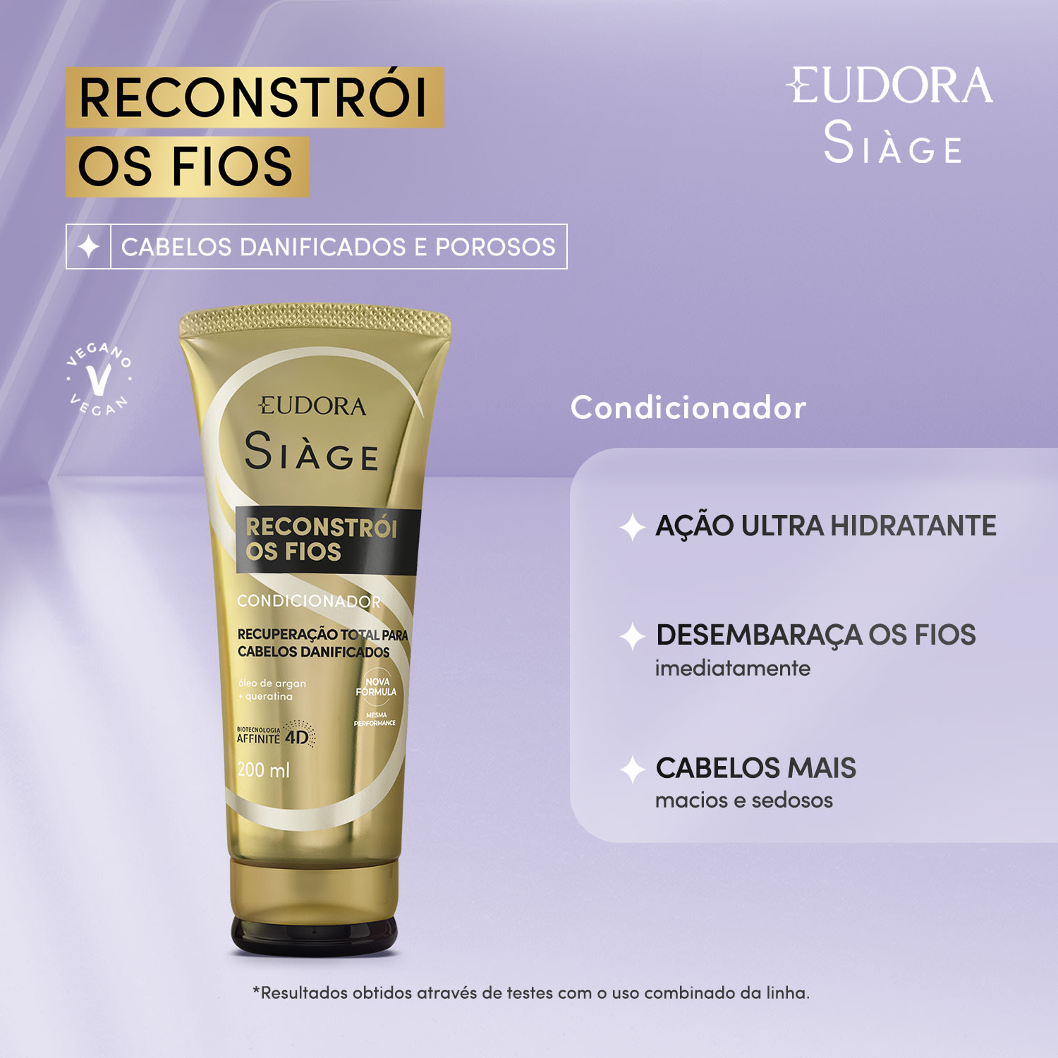 Condicionador Siàge Reconstrói Os Fios 400ml