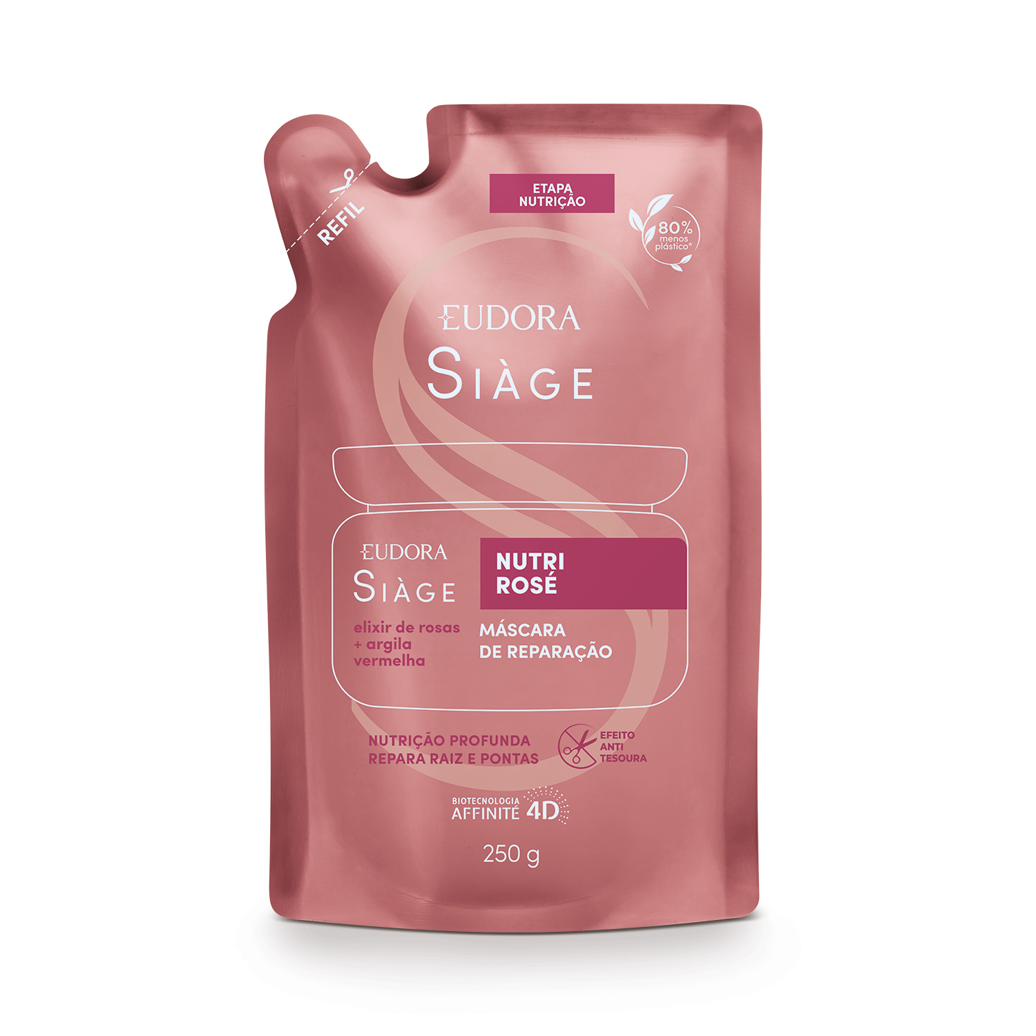 Refil Máscara Capilar Siàge Nutri Rosé 250g 1