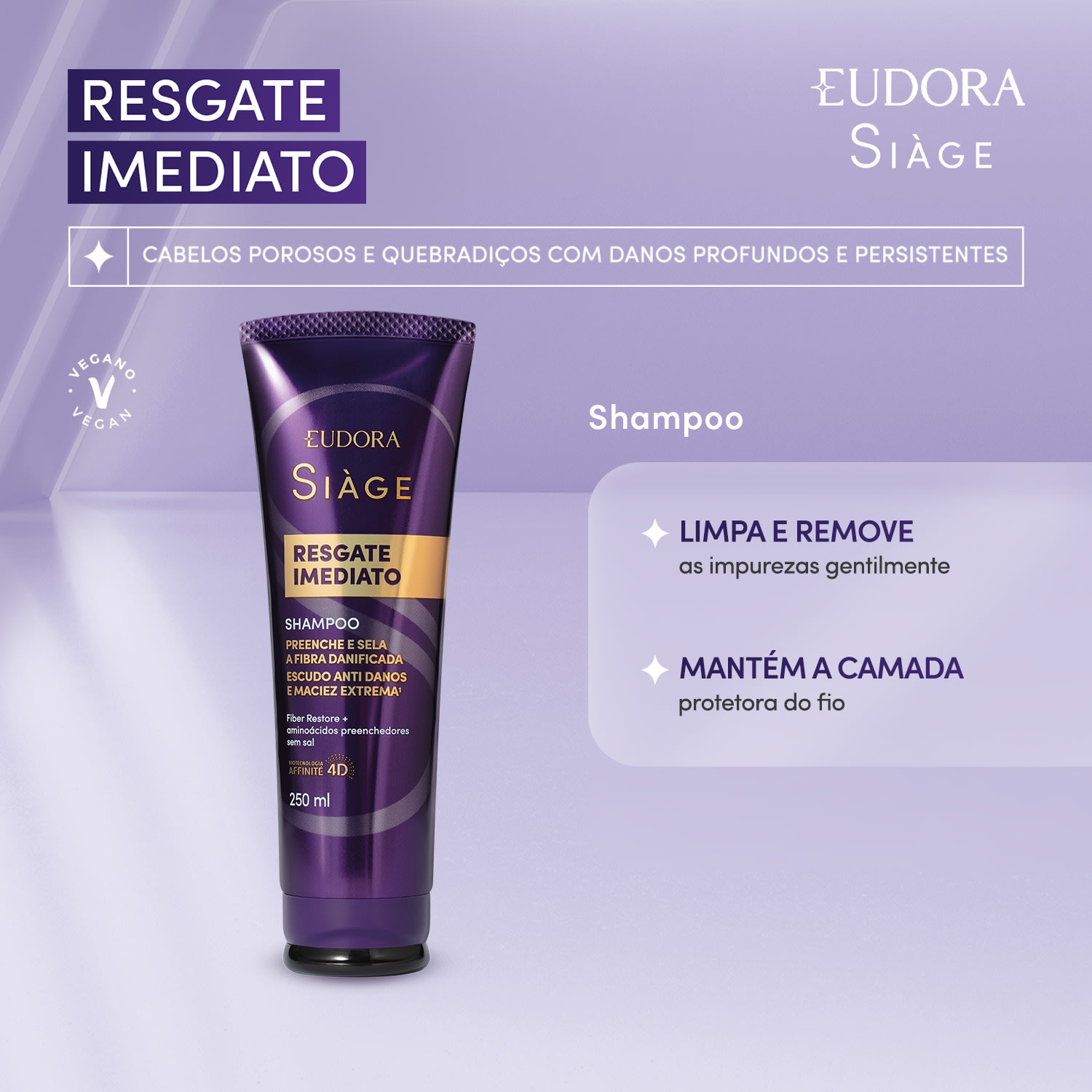 Shampoo Siàge Resgate Imediato 250ml 2