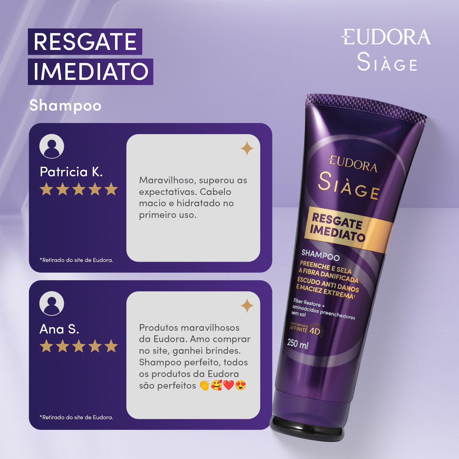 Shampoo Siàge Resgate Imediato 250ml 4