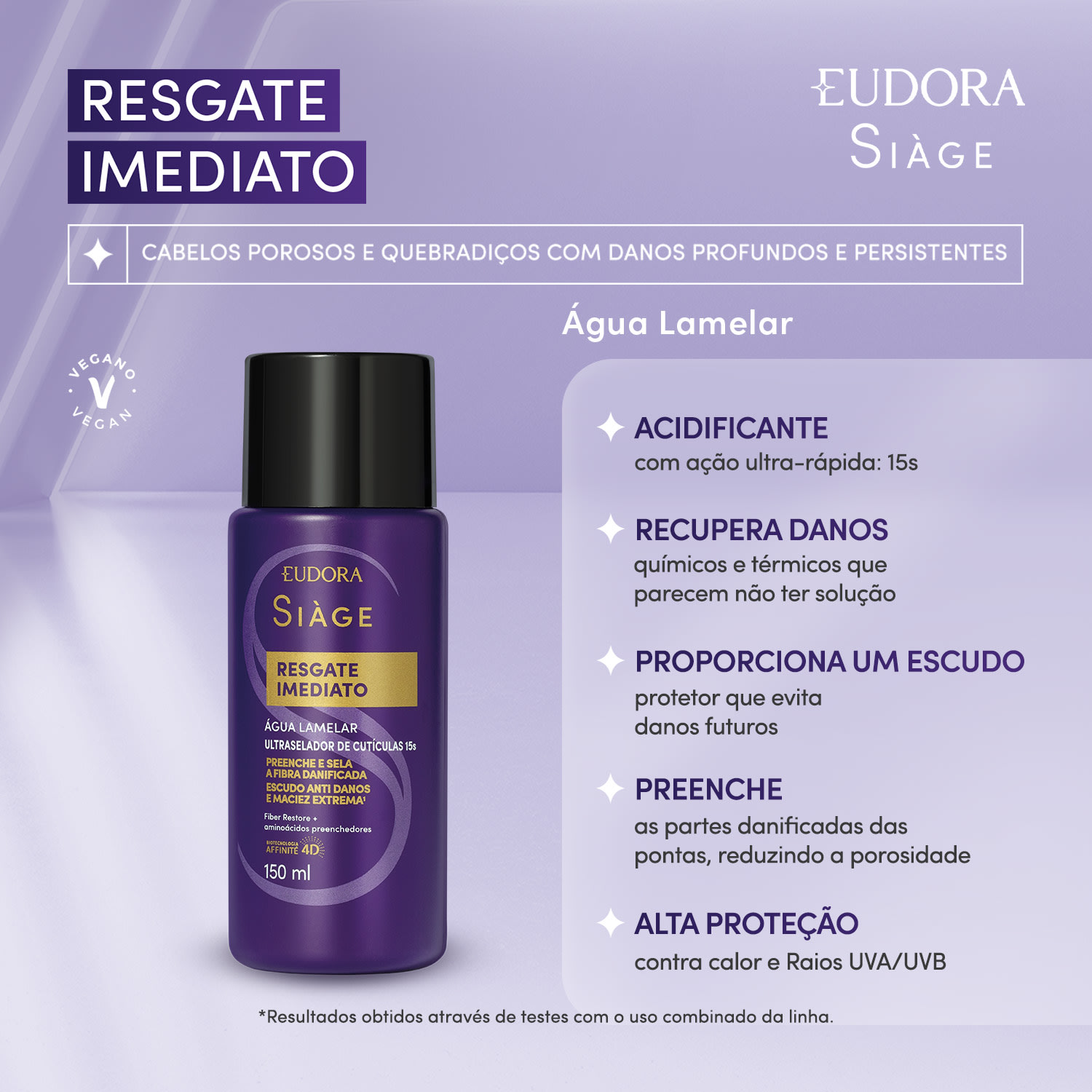 Água Lamelar Siàge Resgate Imediato 150ml 2