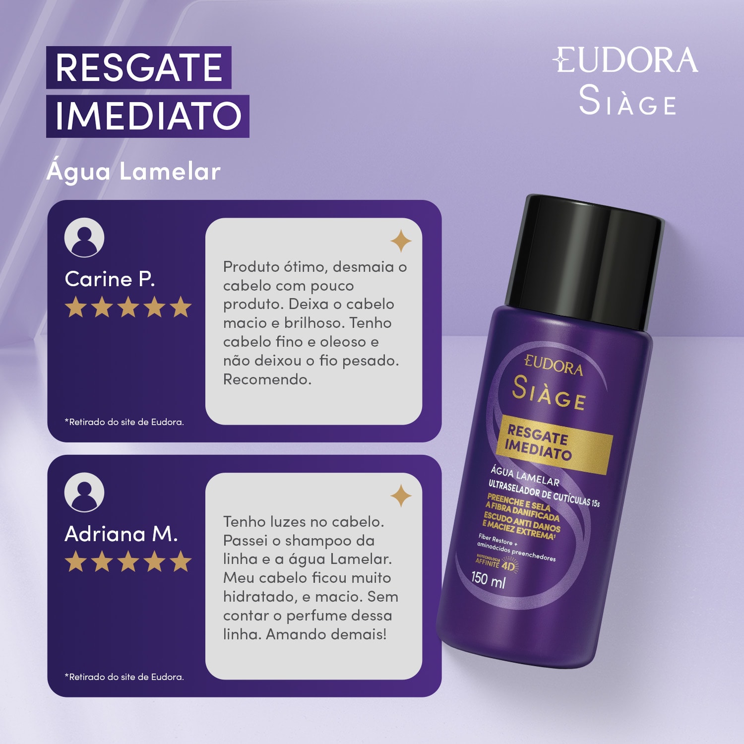 Água Lamelar Siàge Resgate Imediato 150ml 4
