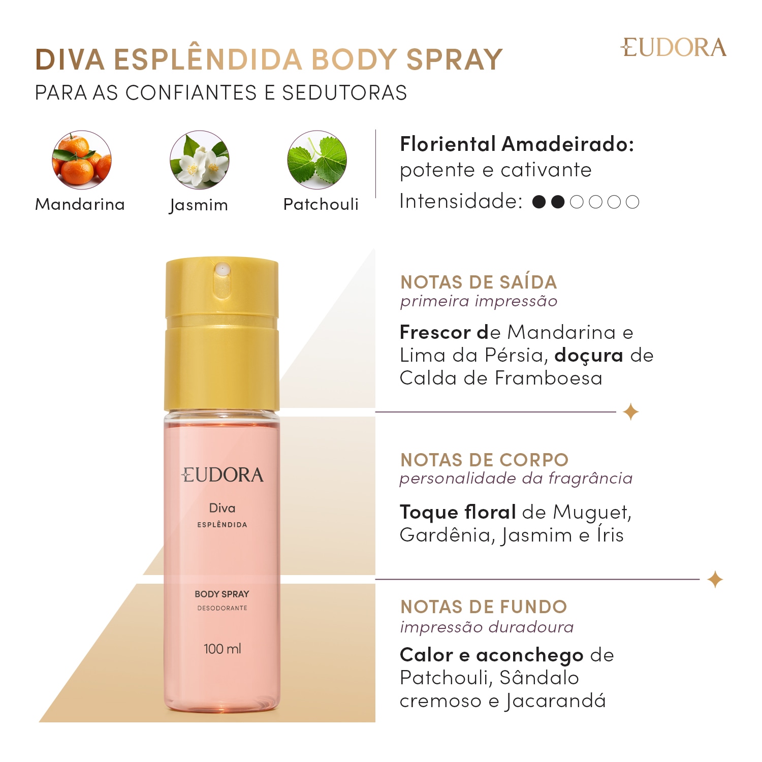 Desodorante Body Spray Diva Esplêndida 100ml