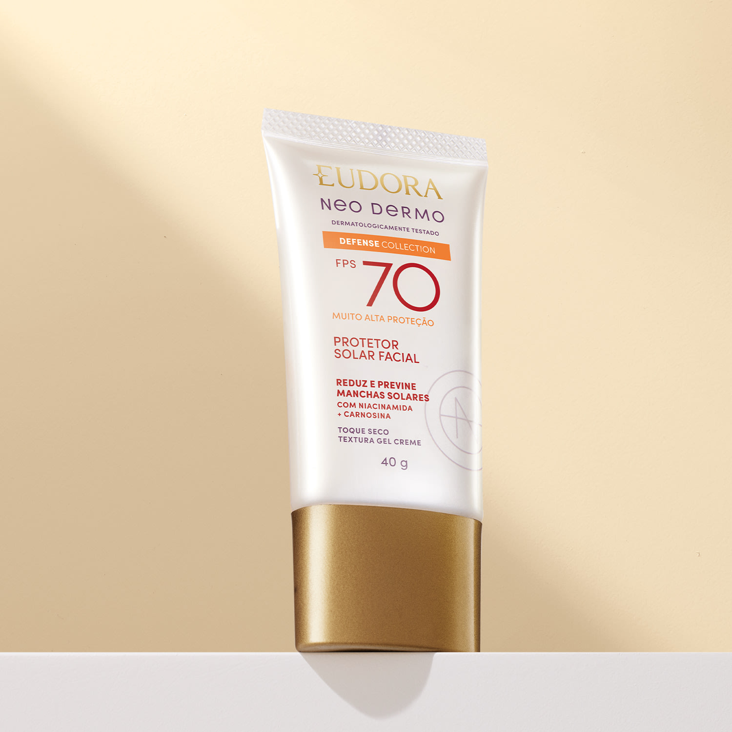 Eudora Neo Dermo FPS 70 Cor 3 - Protetor Solar Facial 40ml